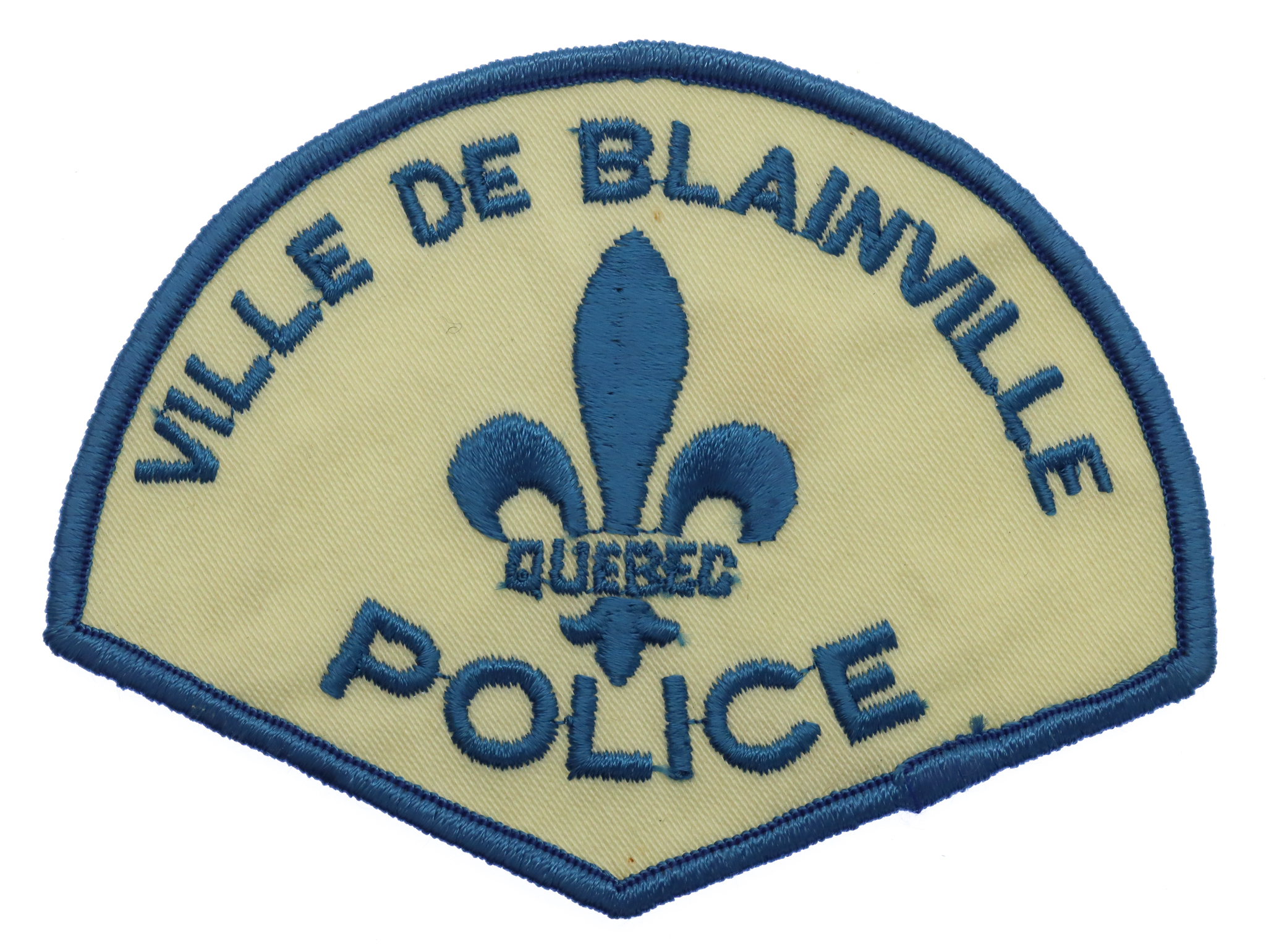 Canadian Ville De Blainville Quebec Police Cloth Patch Badge