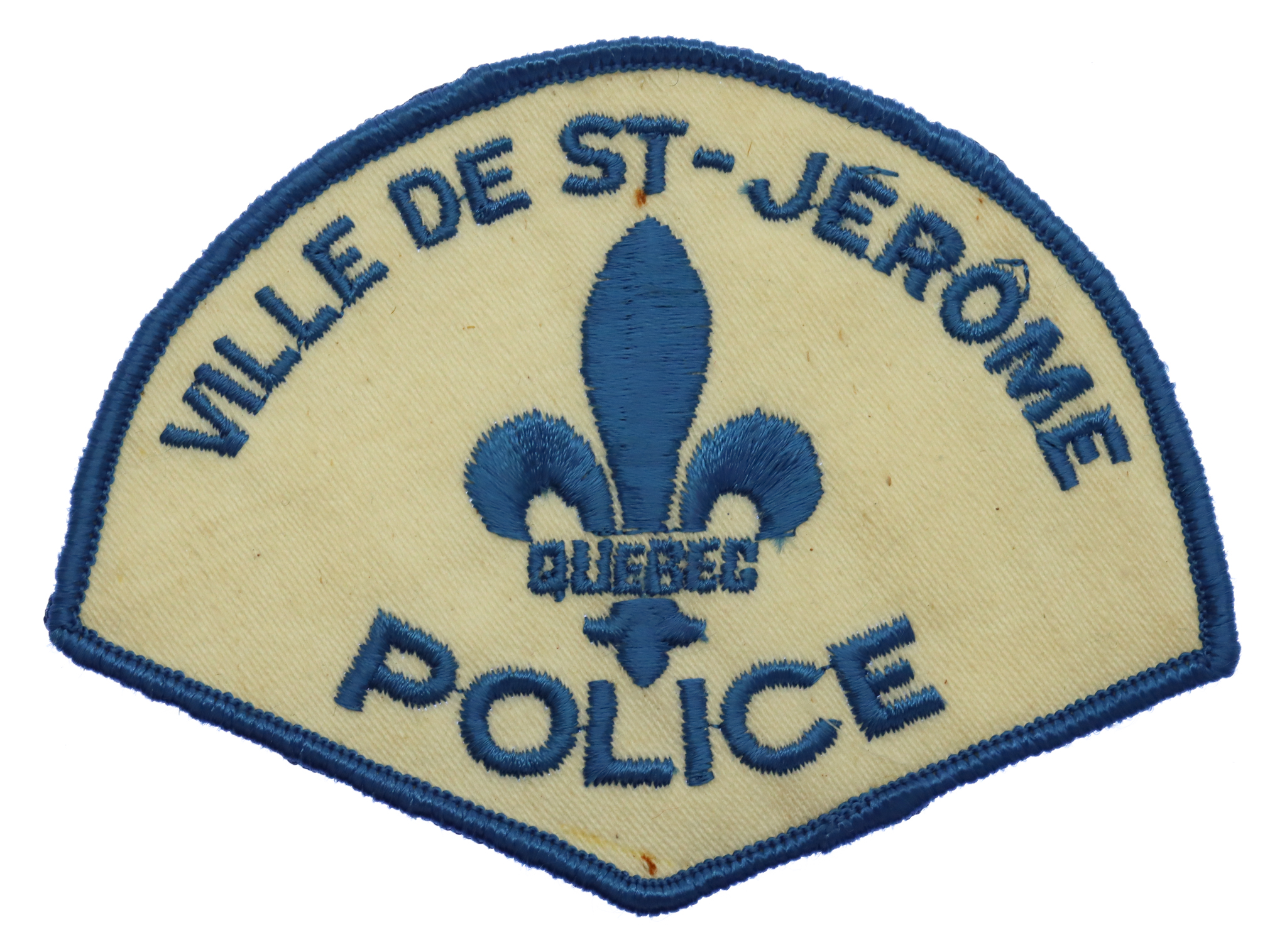 Canadian Ville De St-Jerome Quebec Police Cloth Patch Badge