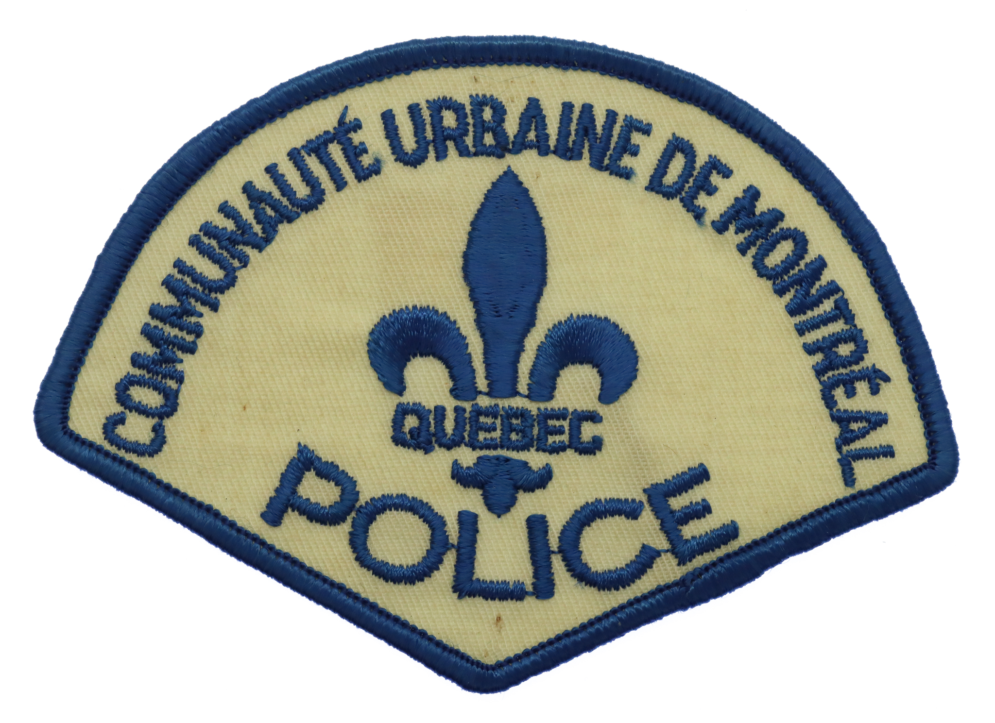 Canadian Communaute Urbaine De Montreal Quebec Police Cloth Patch Badge