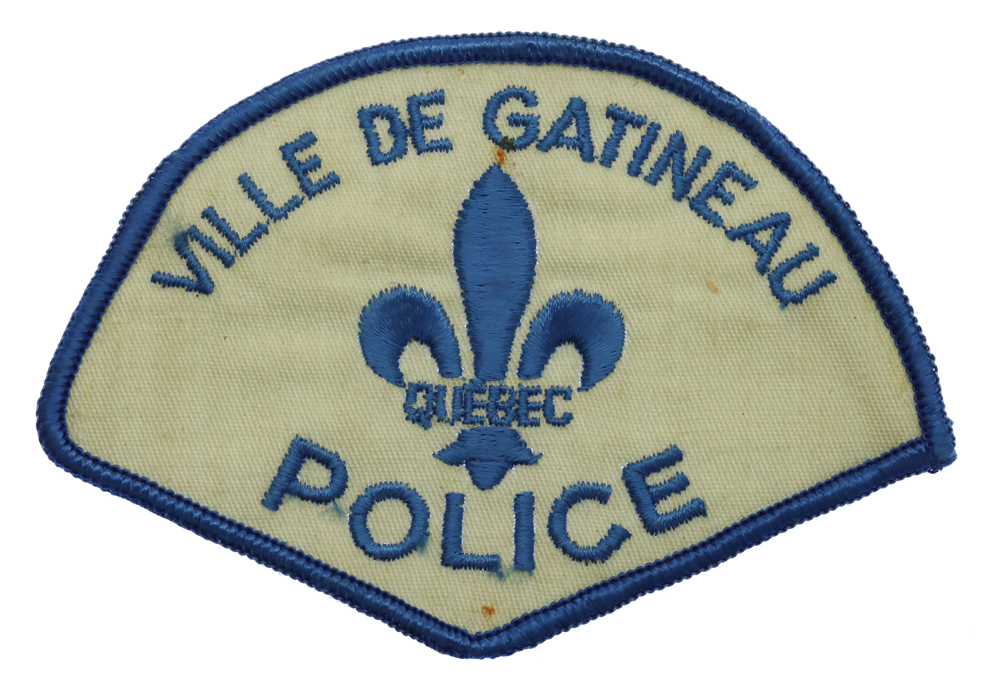 Canadian Ville De Gatineau Quebec Police Cloth Patch Badge