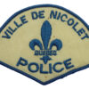 Canadian Ville De Nicolet Quebec Police Cloth Patch Badge