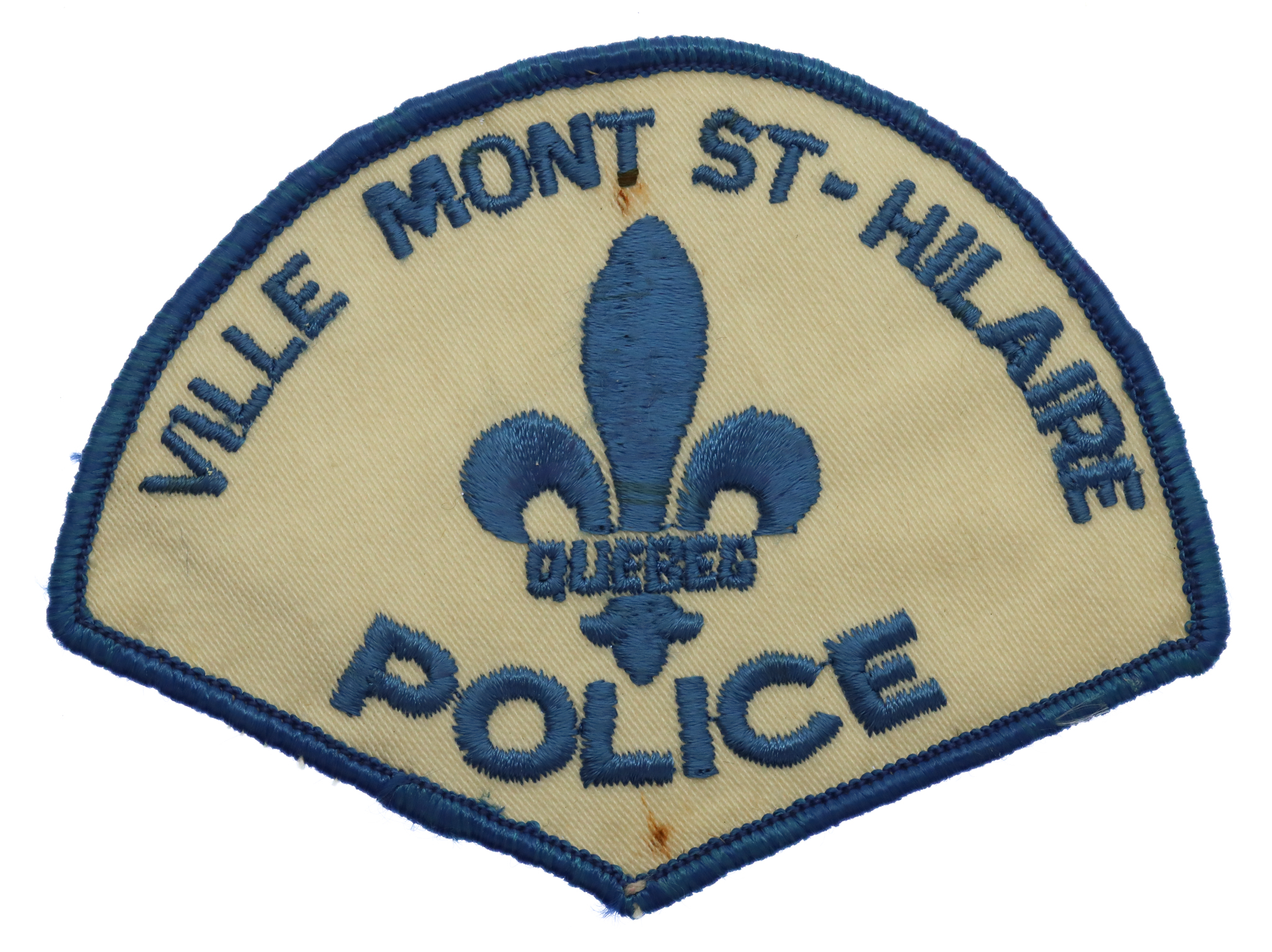 Canadian Ville Mont St-Hilaire Quebec Police Cloth Patch Badge