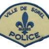 Canadian Ville De Sorel Quebec Police Cloth Patch Badge