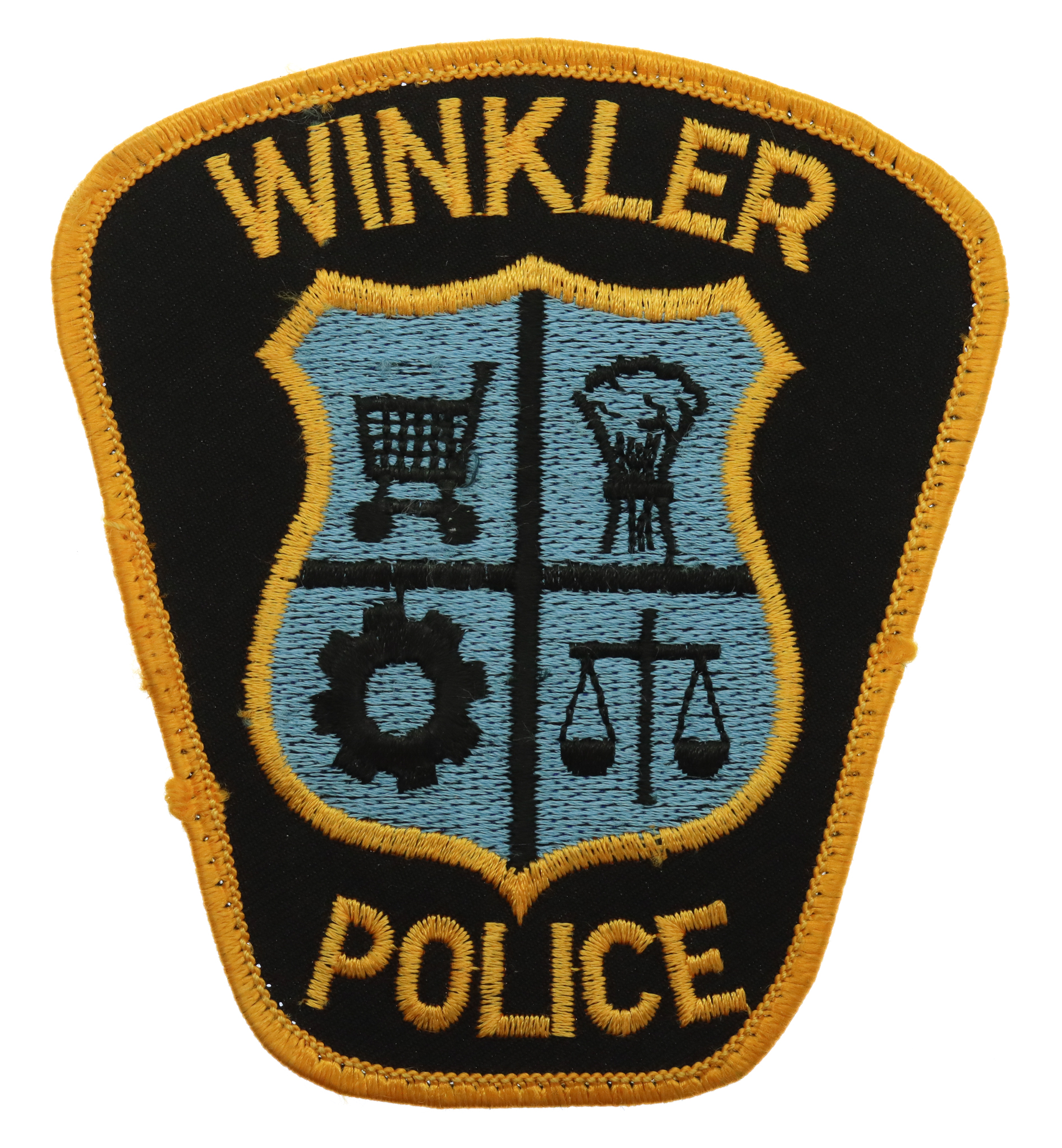 Canadian Winkler Police Cloth Patch Badge