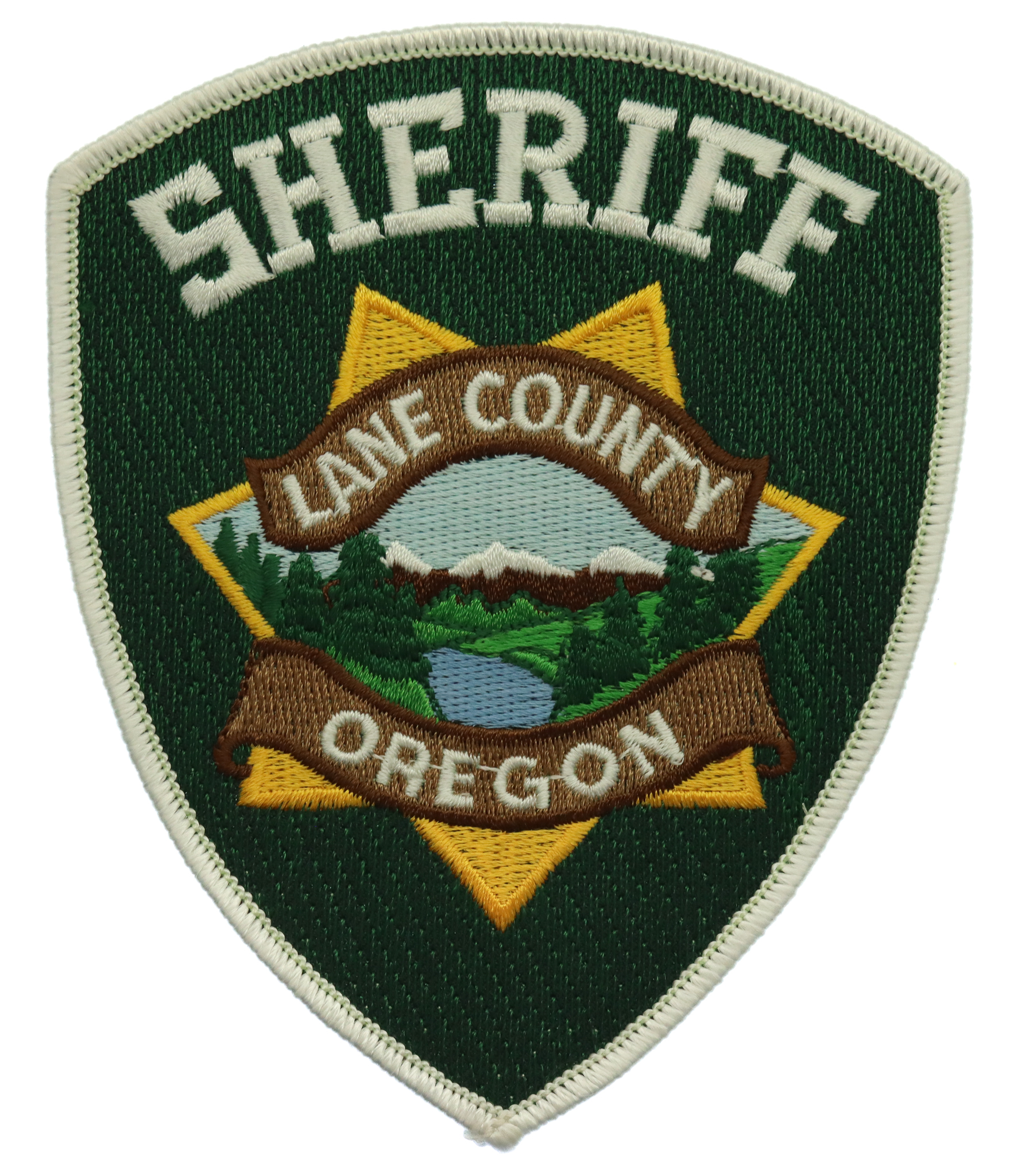 United States Lane County Oregon Sheriff Cloth Patch Badge