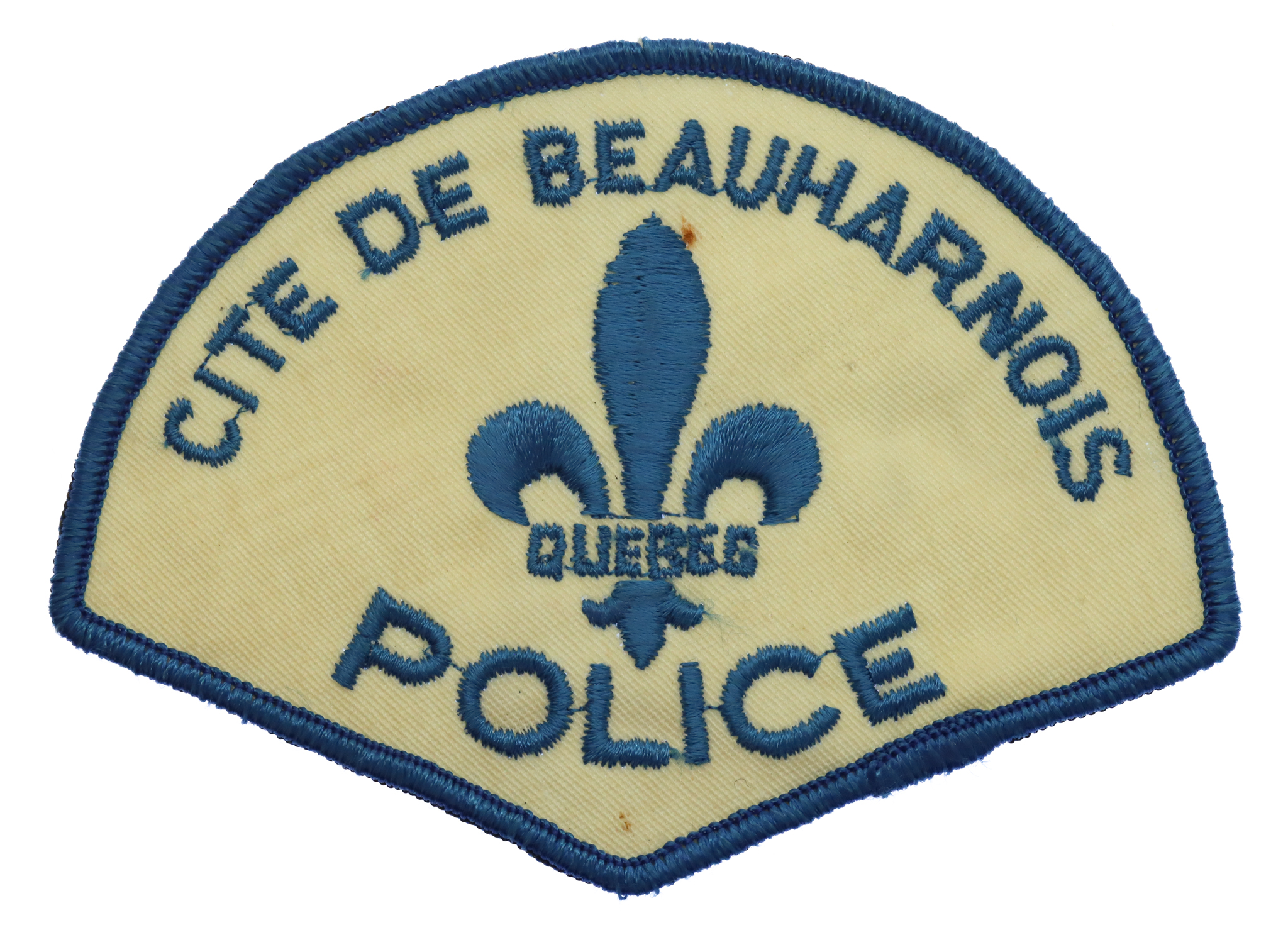 Canadian Cite De Beauharnois Quebec Police Cloth Patch Badge