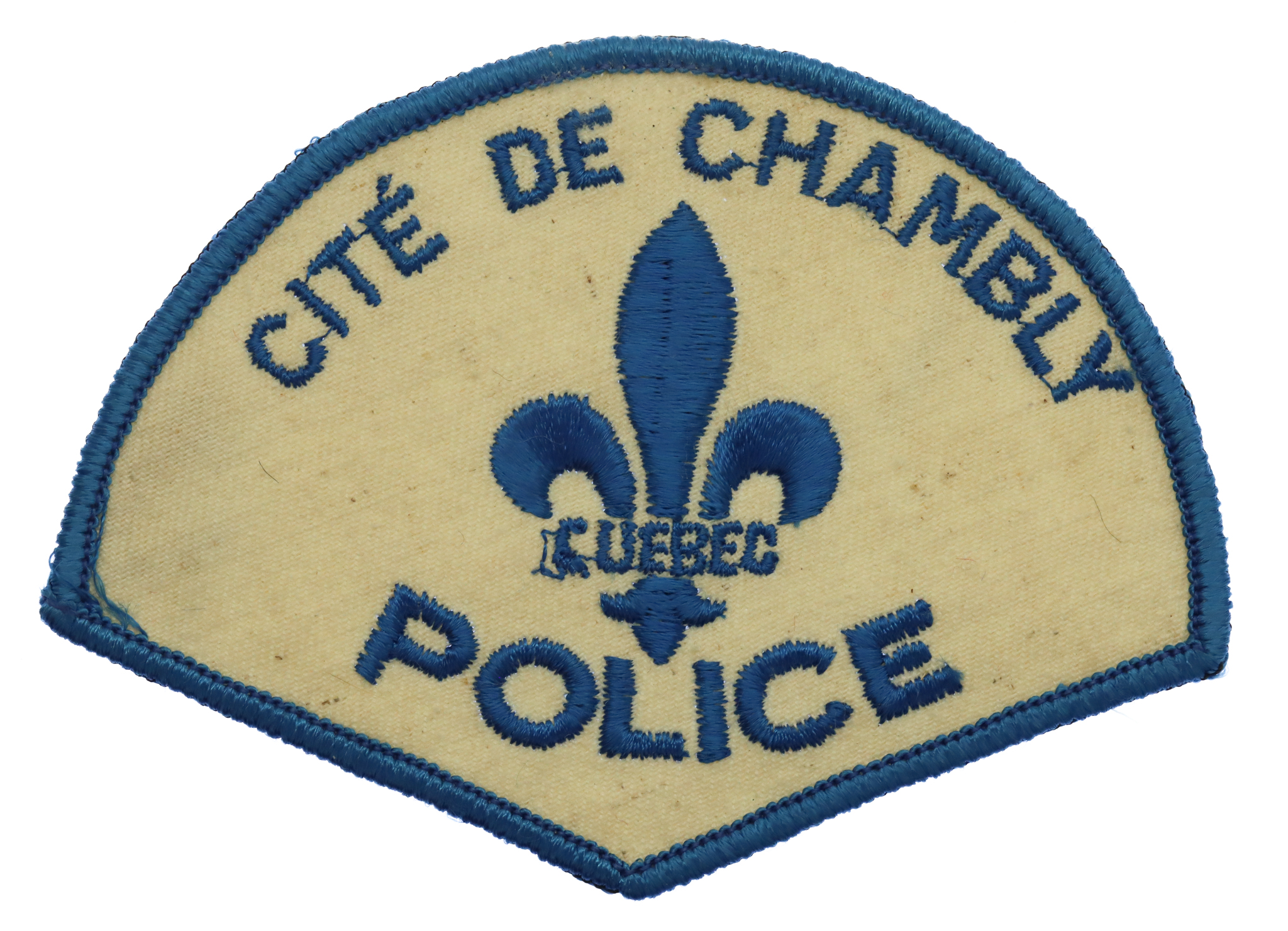 Canadian Cite De Chambly Quebec Police Cloth Patch Badge