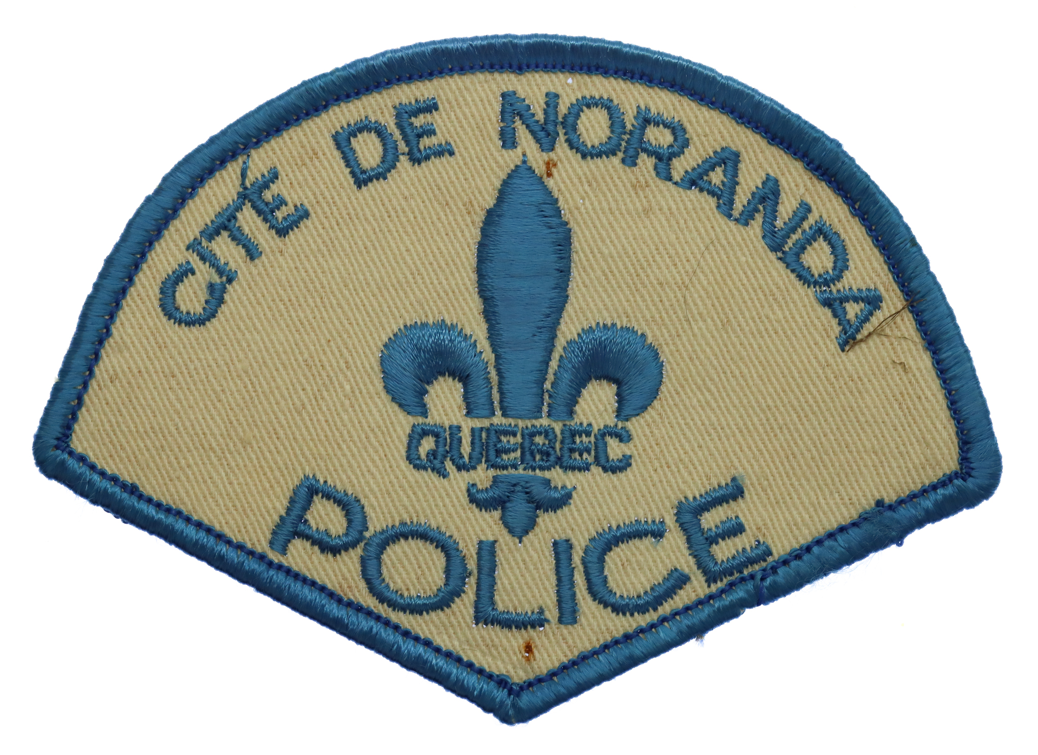Canadian Cite De Noranda Quebec Police Cloth Patch Badge