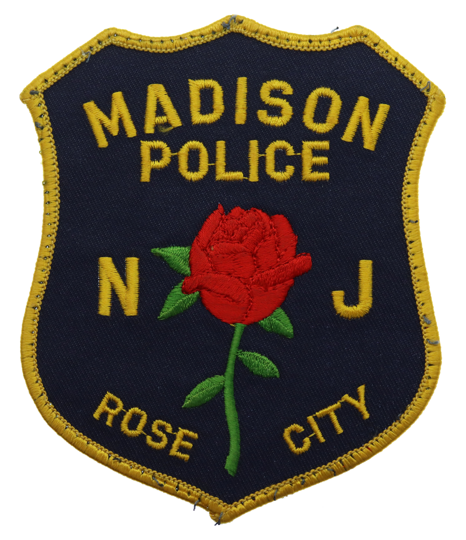 United States Madison Police Rose City N J Cloth Patch Badge