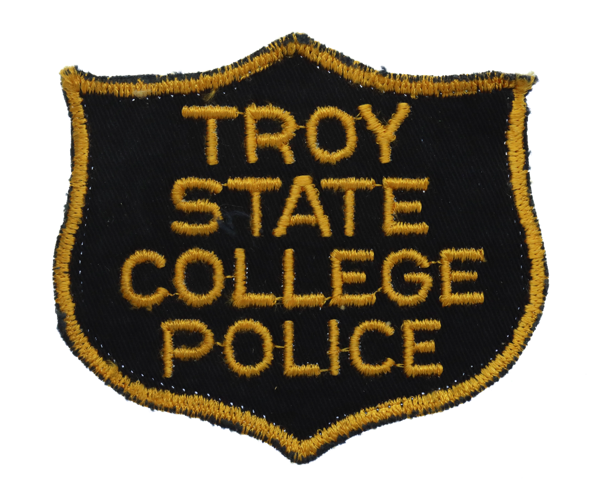 United States Troy State College Police Cloth Patch Badge