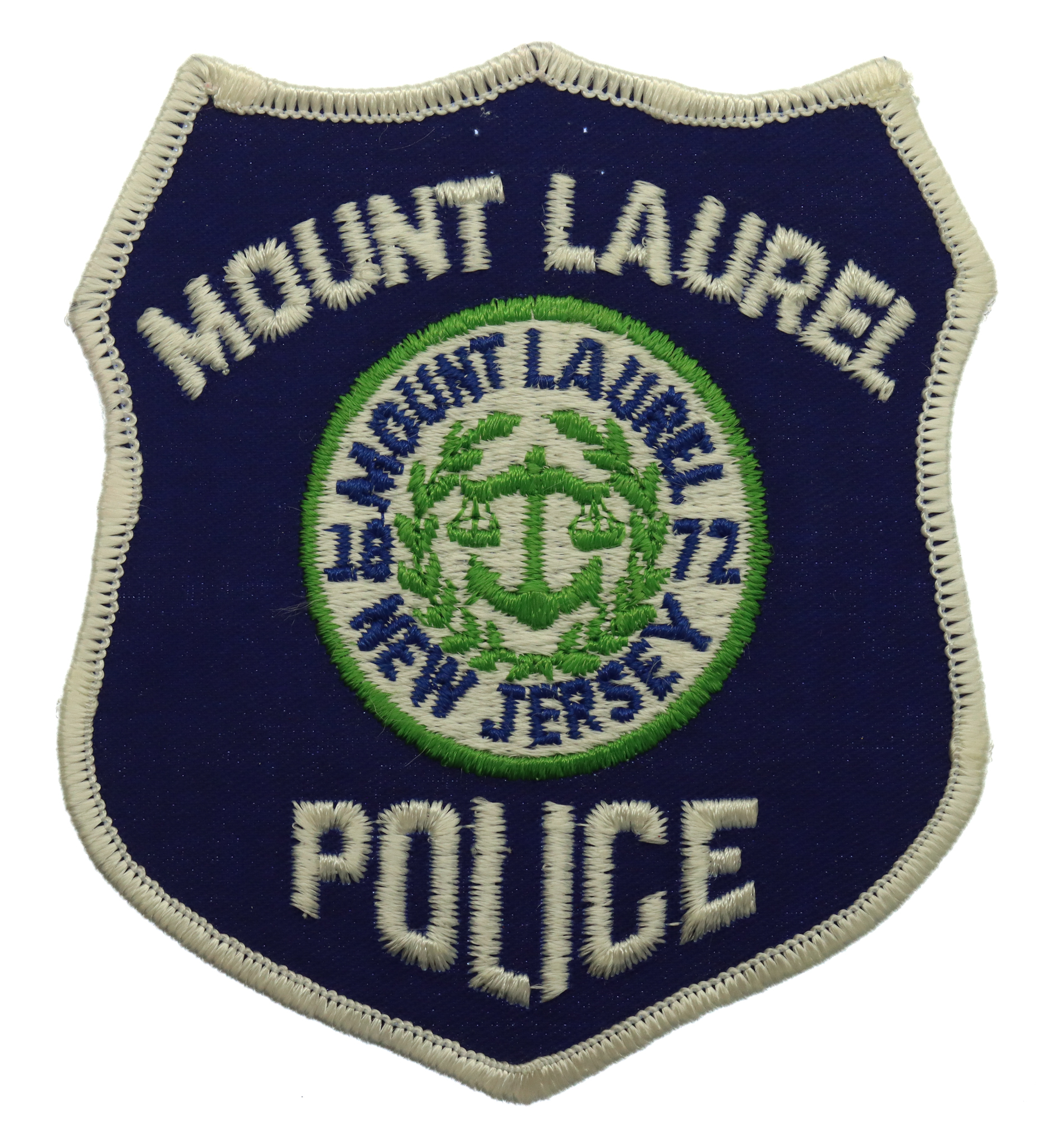 United States Mount Laurel New Jersey Police Cloth Patch Badge