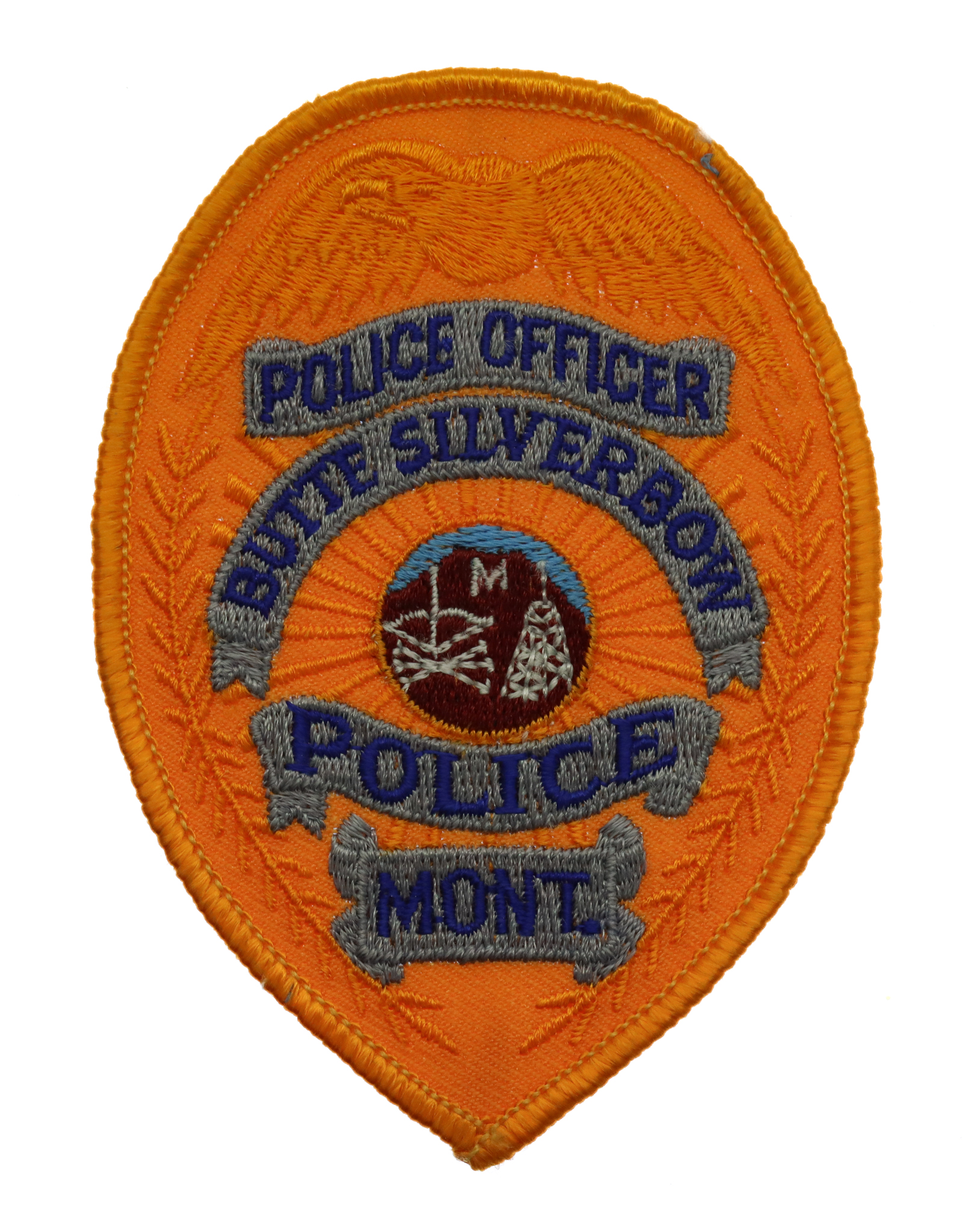 United States Butte Silverbow Police Mont. Police Officer Cloth Patch Badge