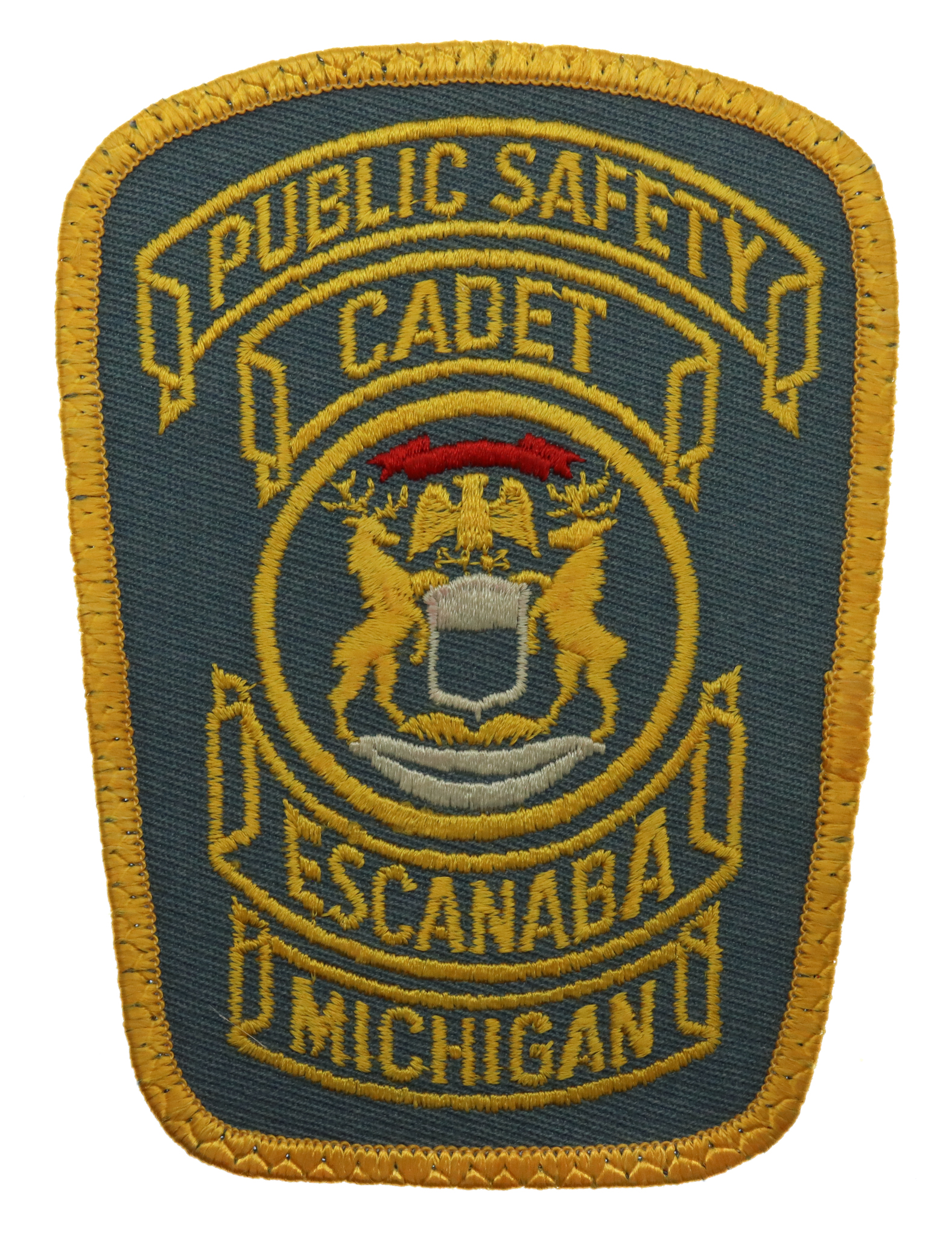 United States Escanaba Michigan Public Safety Cadet Cloth Patch Badge