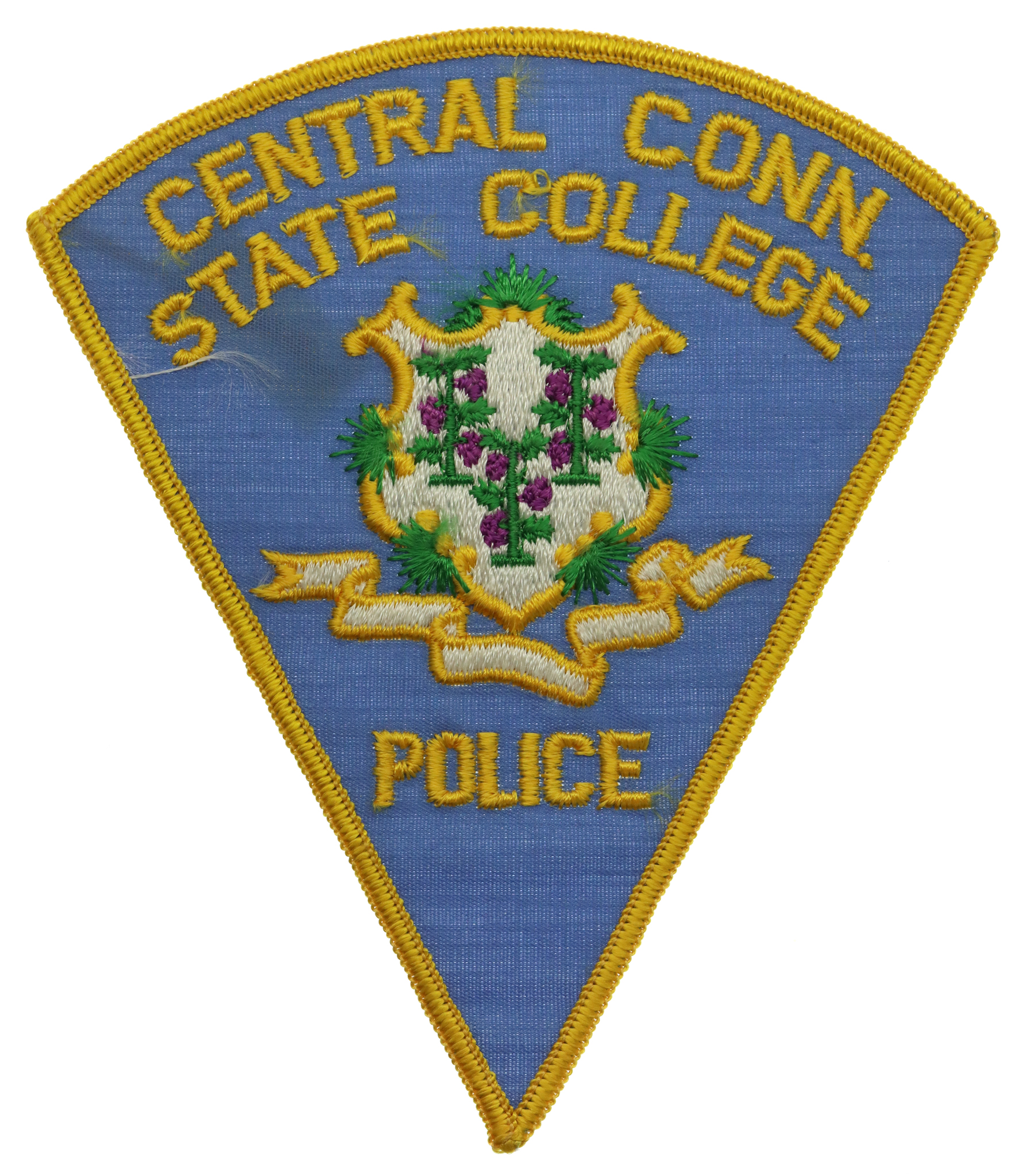 United States Central Conn. State College Police Cloth Patch Badge
