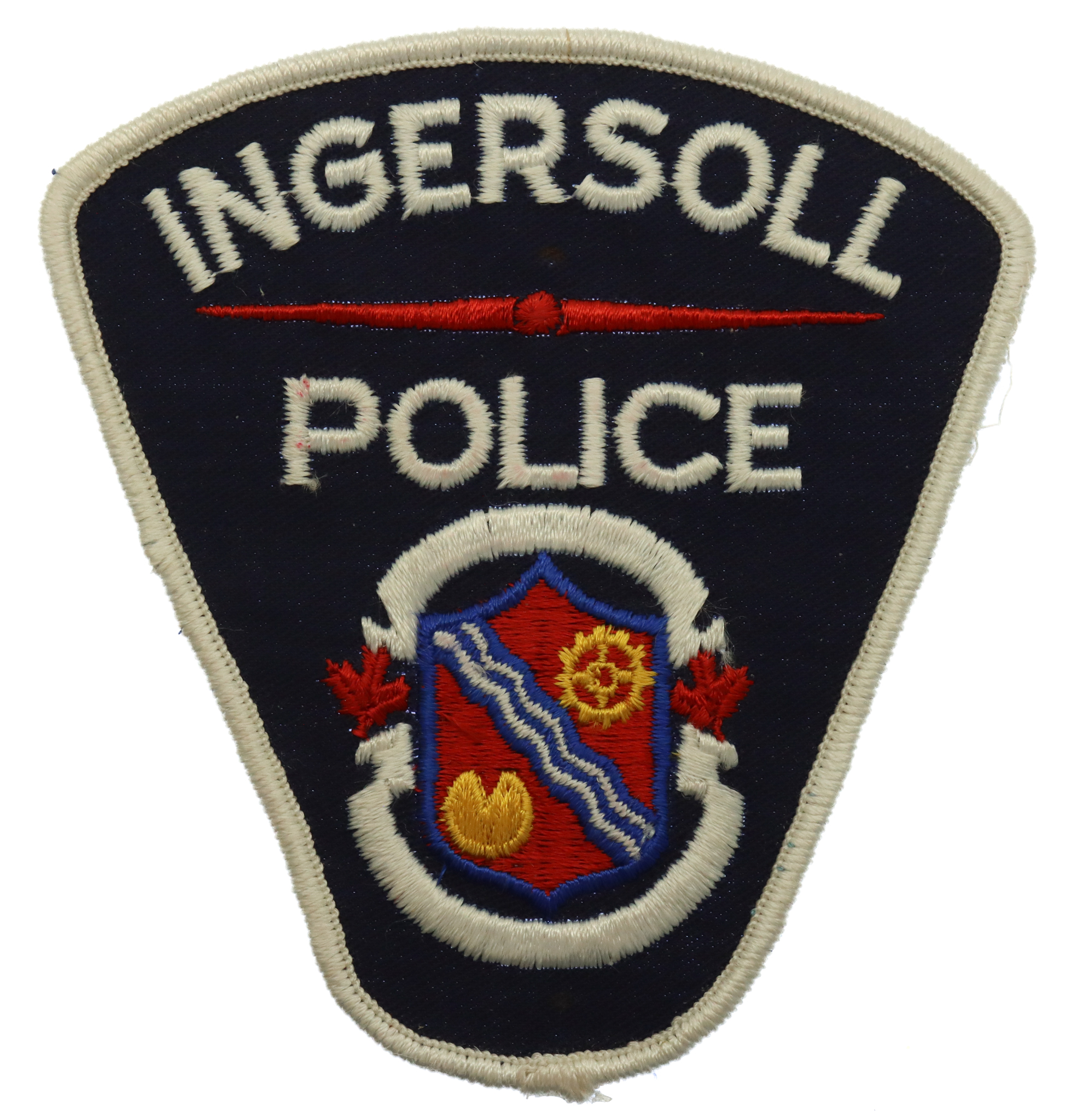Canadian Ingersoll Police Cloth Patch Badge