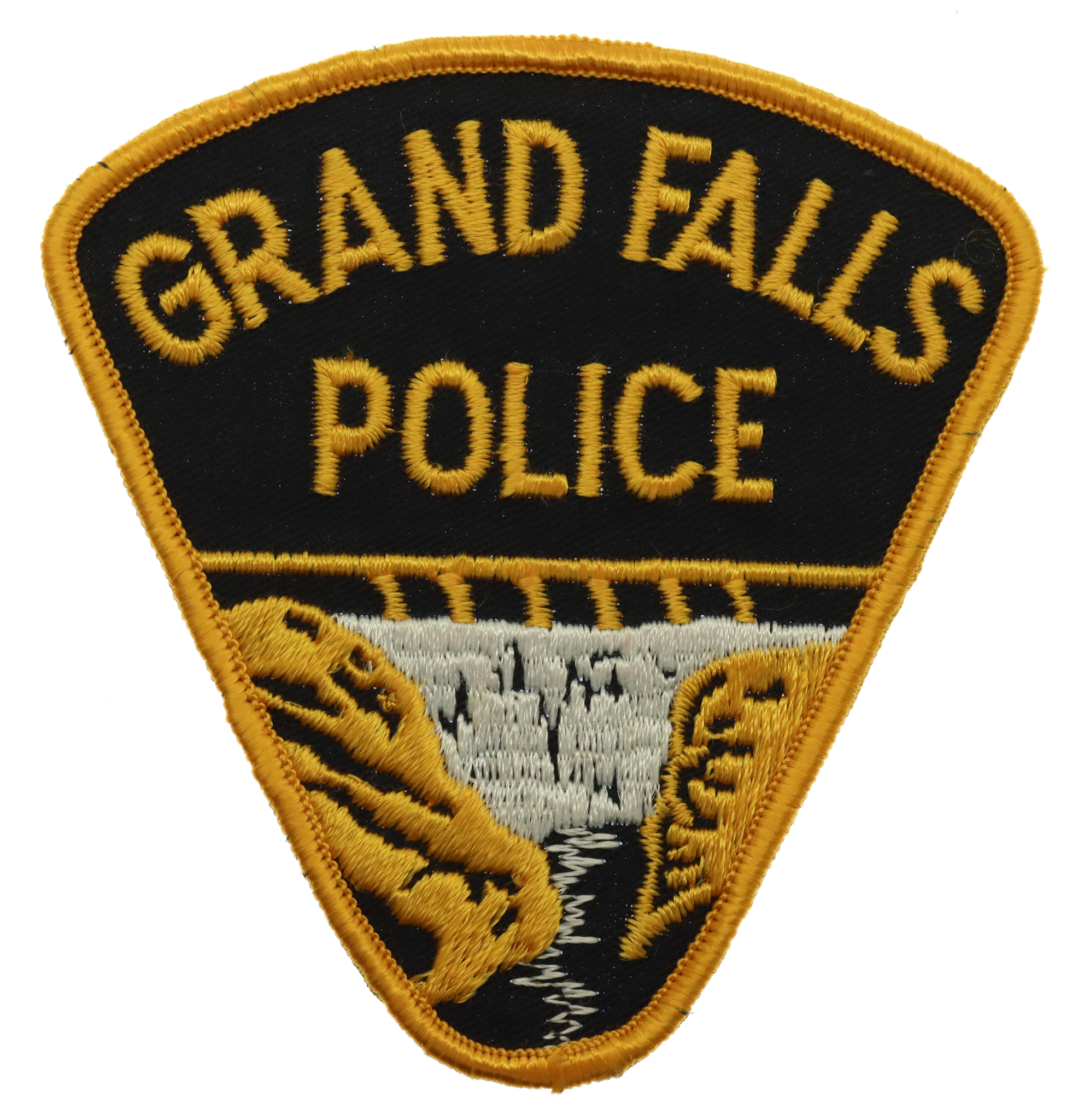 Canadian Grand Falls Police Cloth Patch Badge