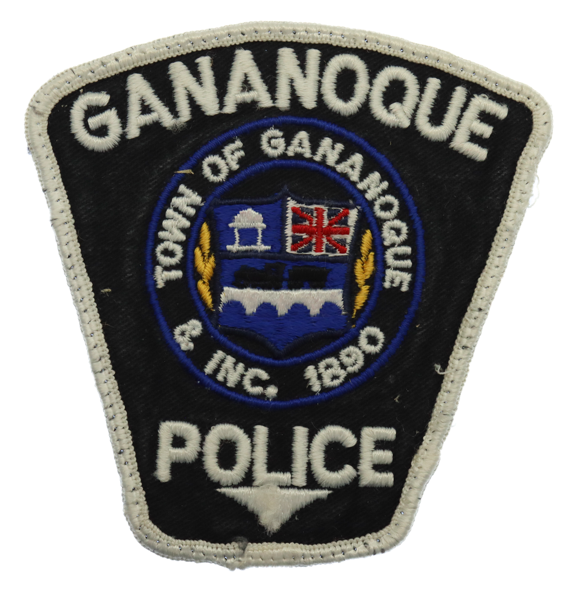 Canadian Gananoque  Police Cloth Patch Badge