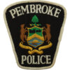 Canadian Pembroke Police Cloth Patch Badge