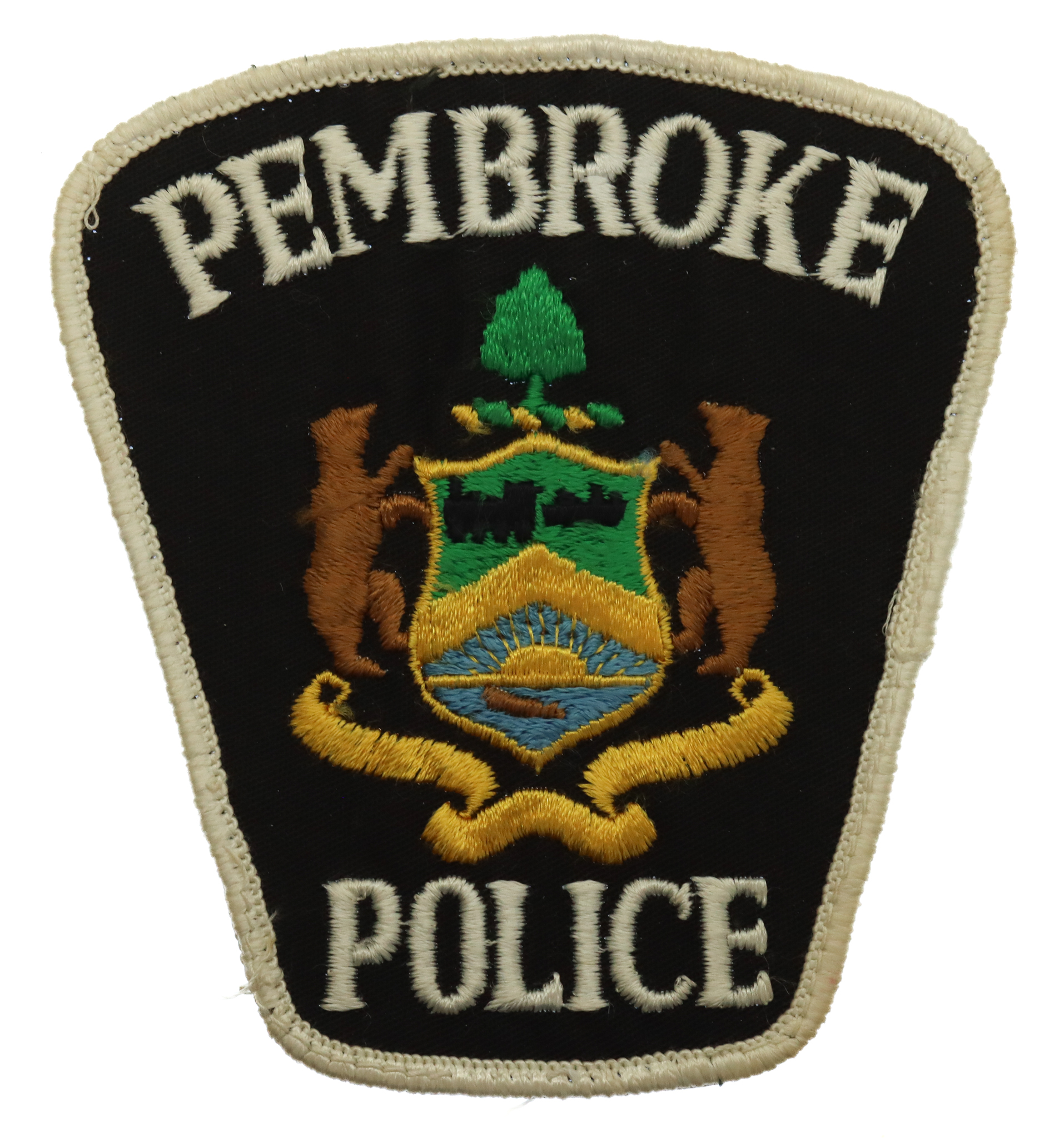Canadian Pembroke Police Cloth Patch Badge
