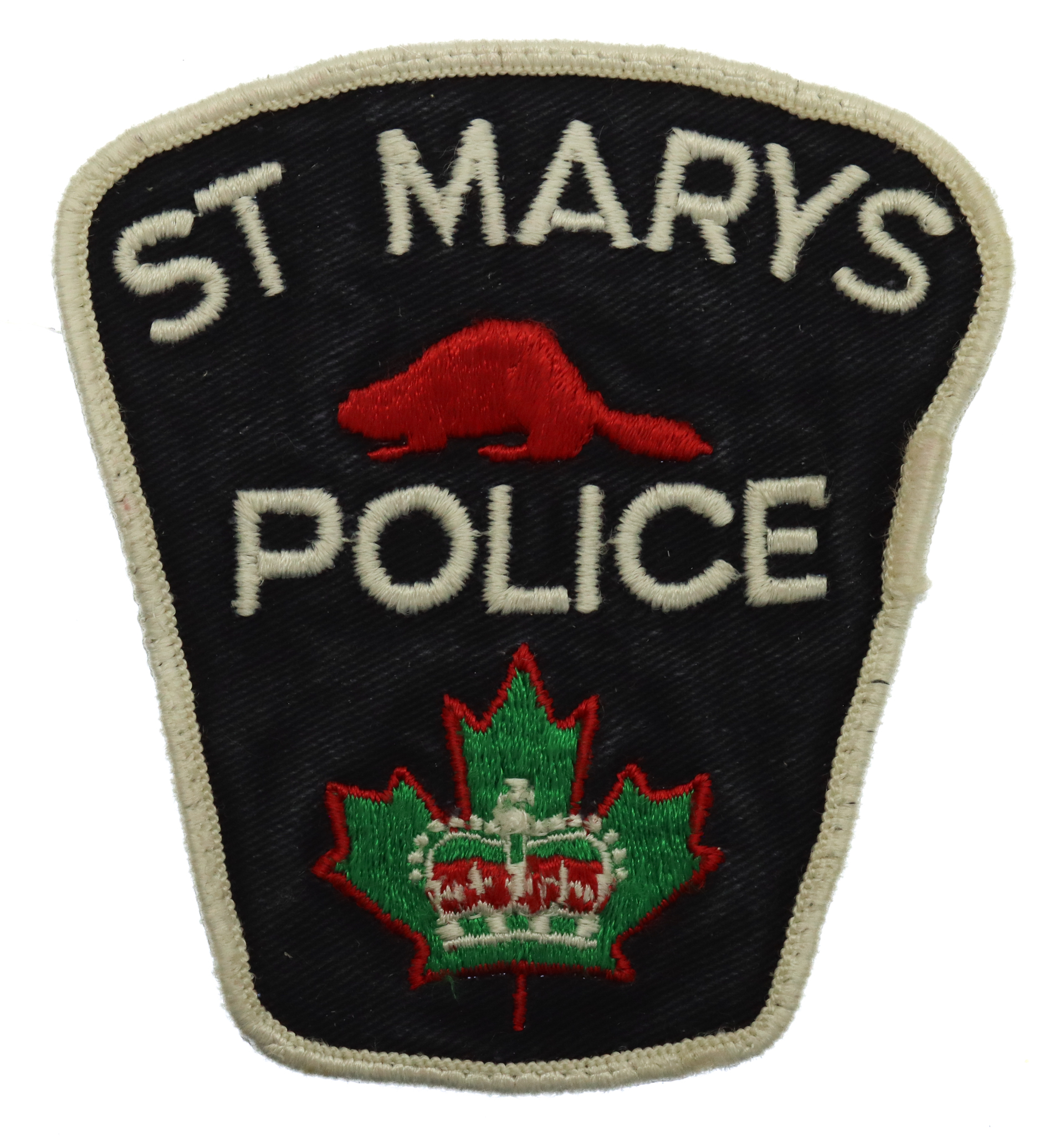 Canadian St Marys Police Cloth Patch Badge