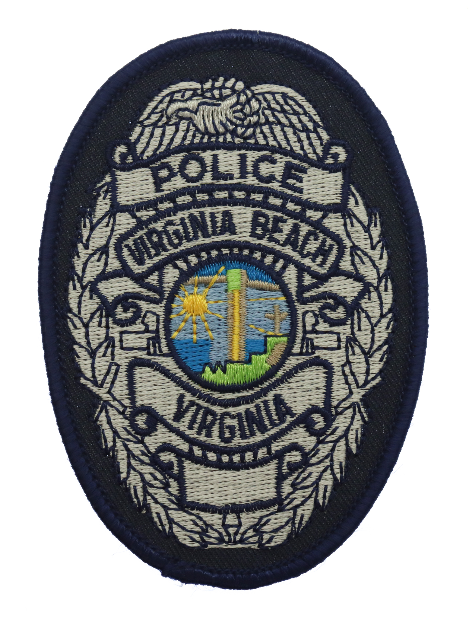 United States Virginia Beach Police Virginia Cloth Patch Badge