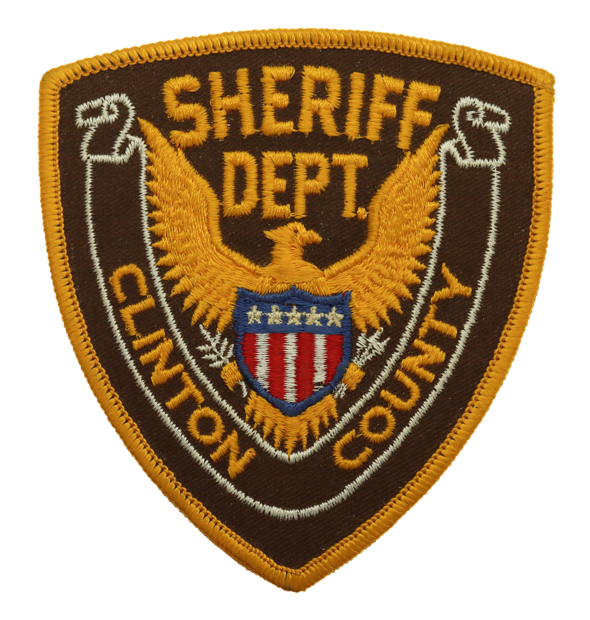 United States Sheriff Dept. Clinton County Cloth Patch Badge