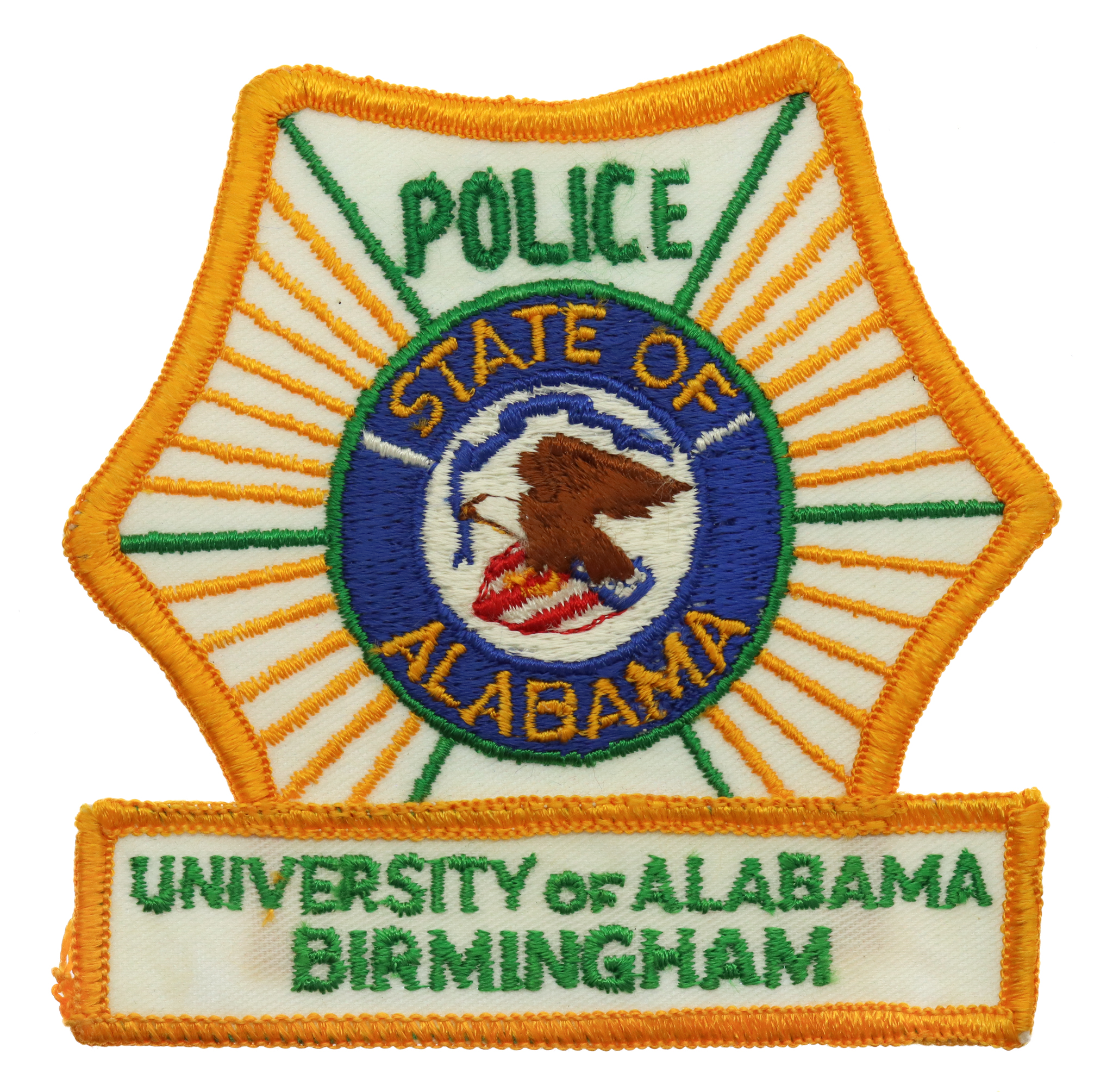 United States University of Alabama Birmingham Police Cloth Patch Badge