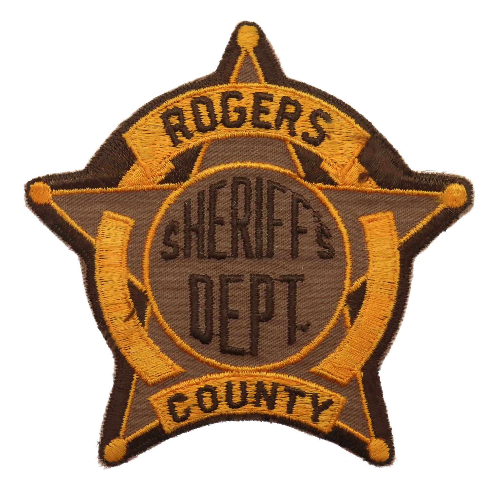United States Rogers County Sheriff's Dept. Cloth Patch Badge