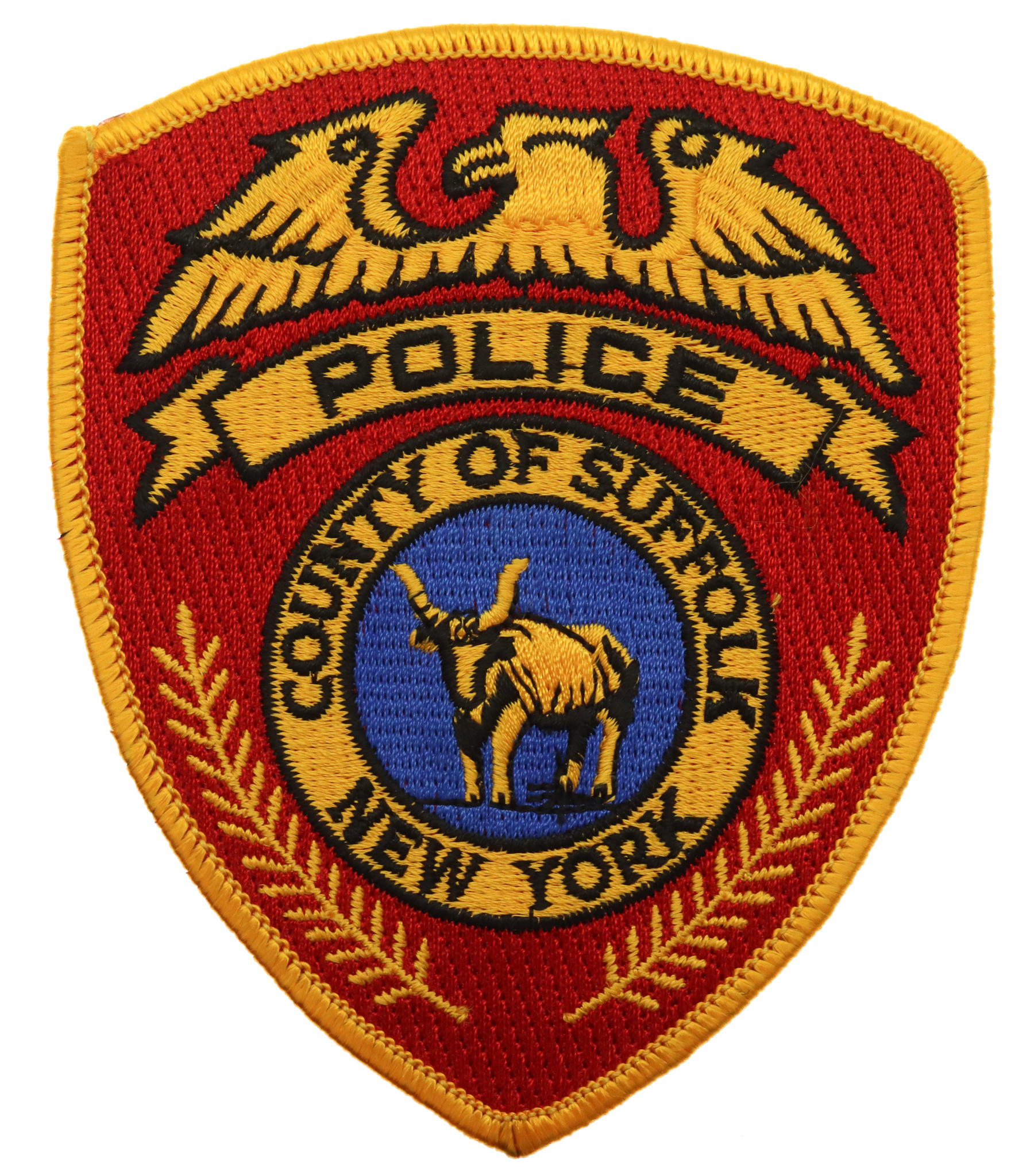 United States County of Suffolk New York Police Cloth Patch Badge