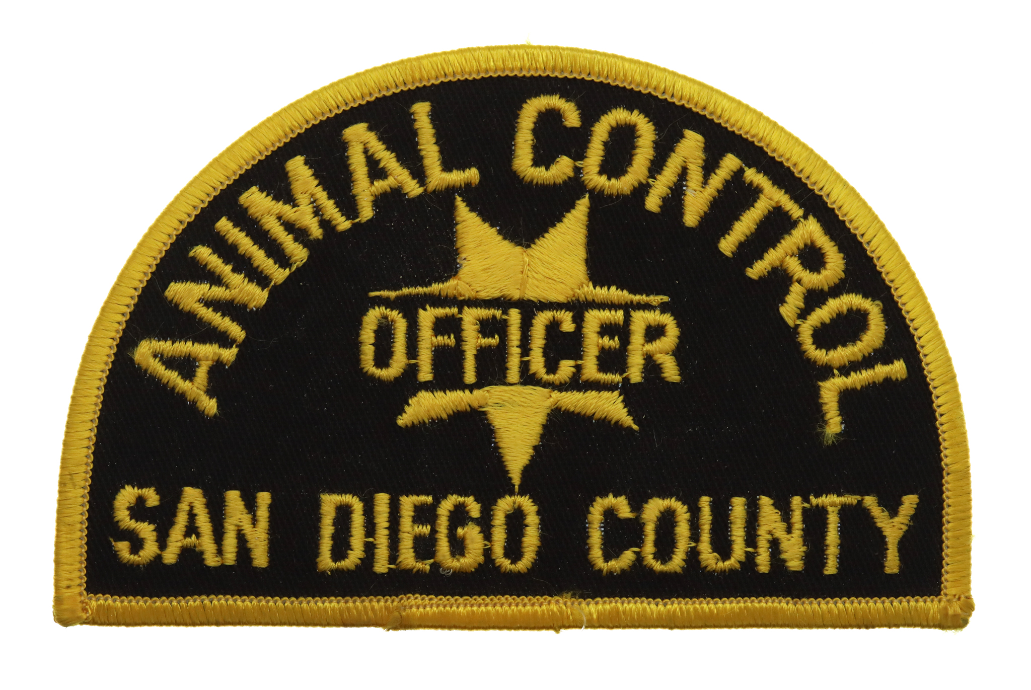 United States San Diego County Animal Control Officer Cloth Patch Badge
