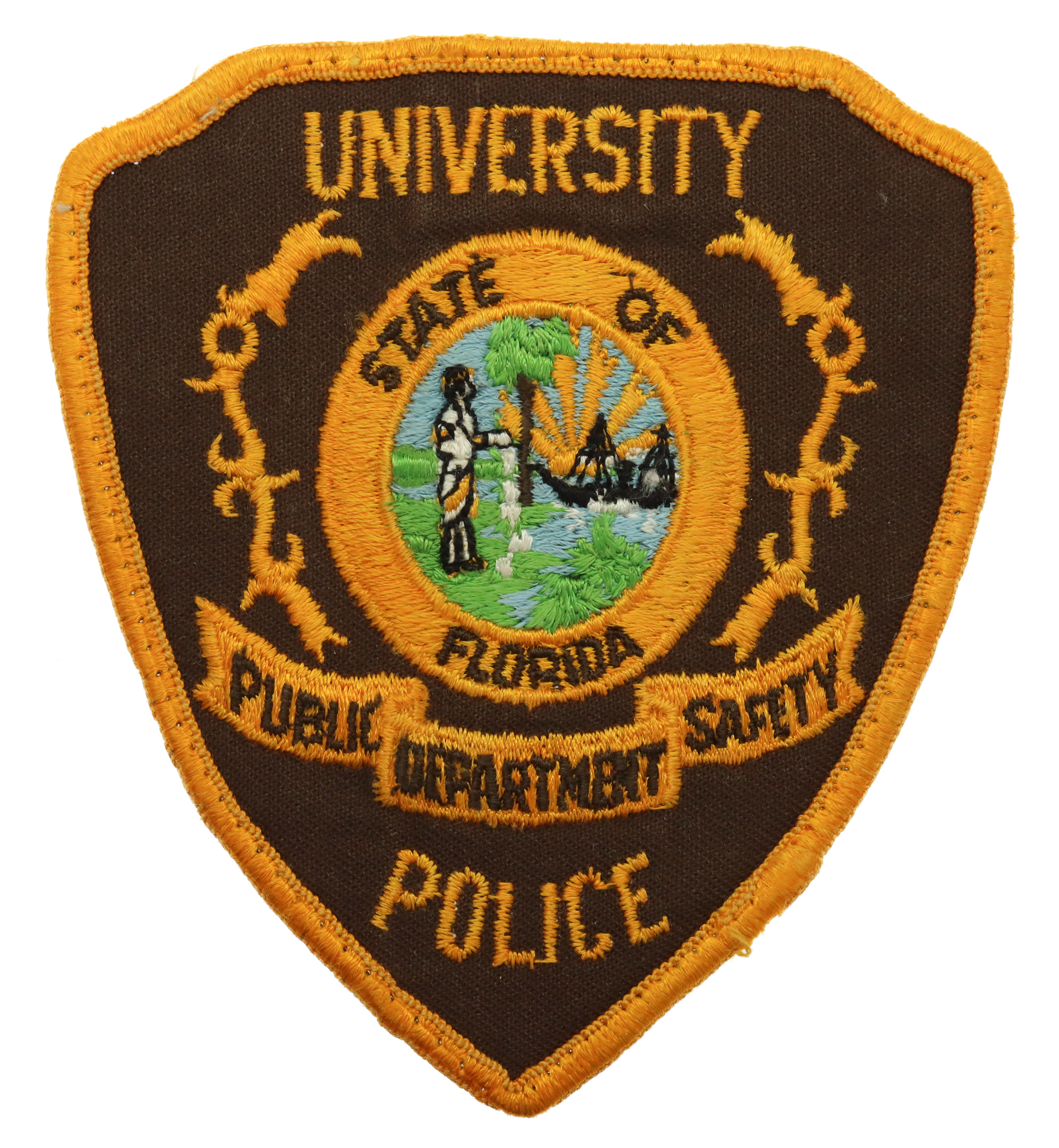 United States State of Florida University Police Public Safety Department Cloth Patch Badge