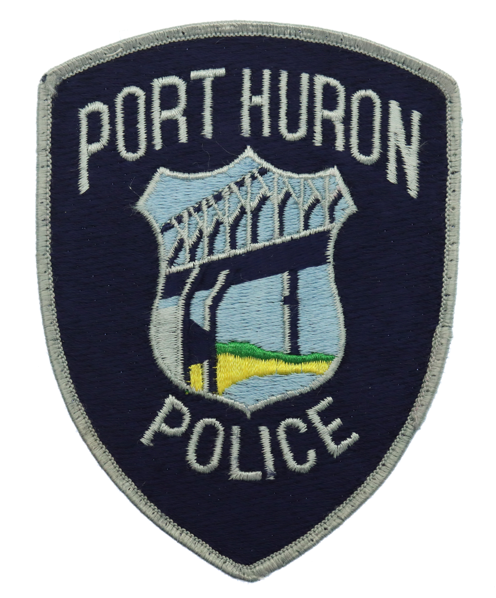 United States Port Huron Police Cloth Patch Badge