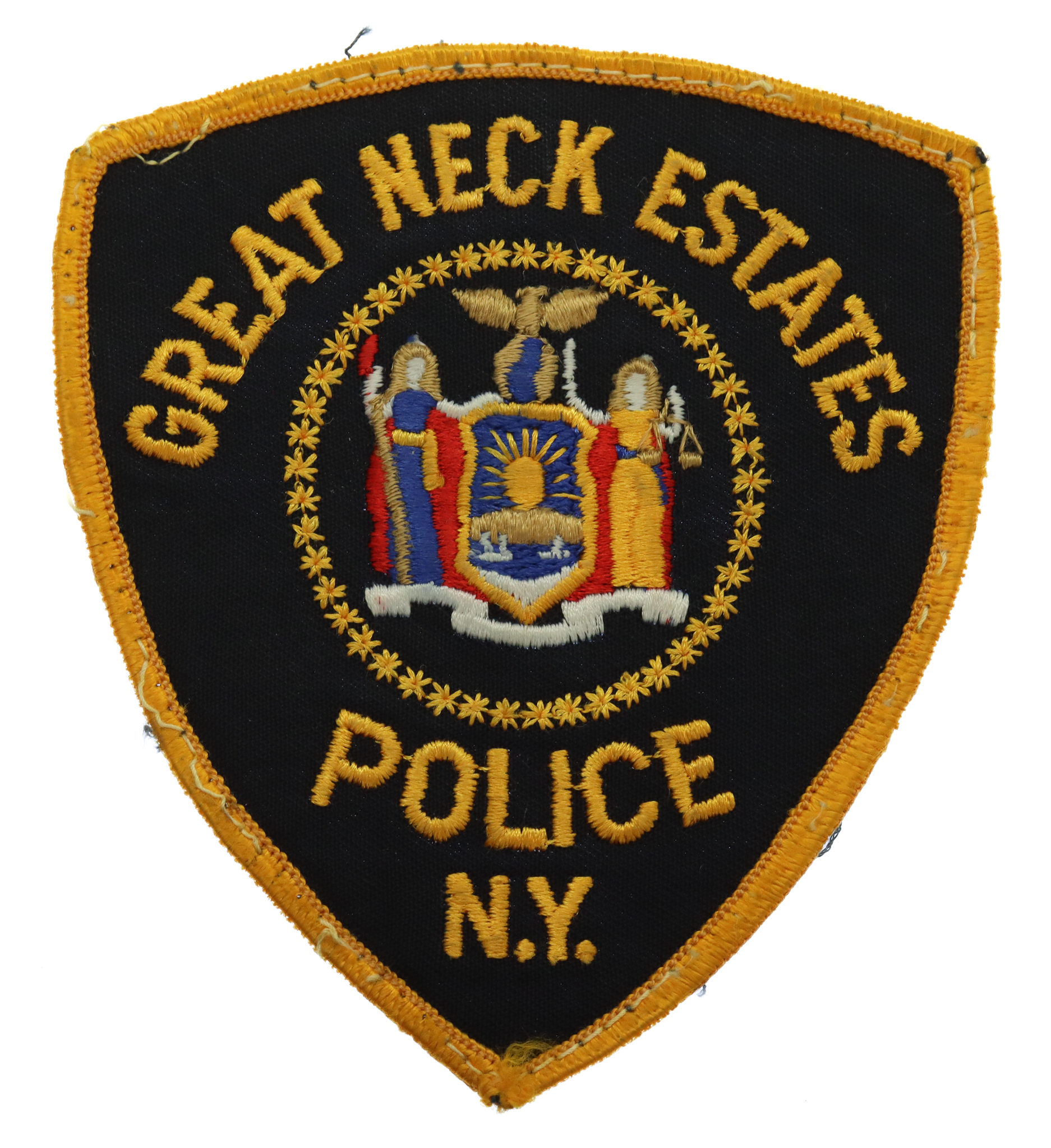 United States Great Neck Estates Police N.Y. Cloth Patch Badge