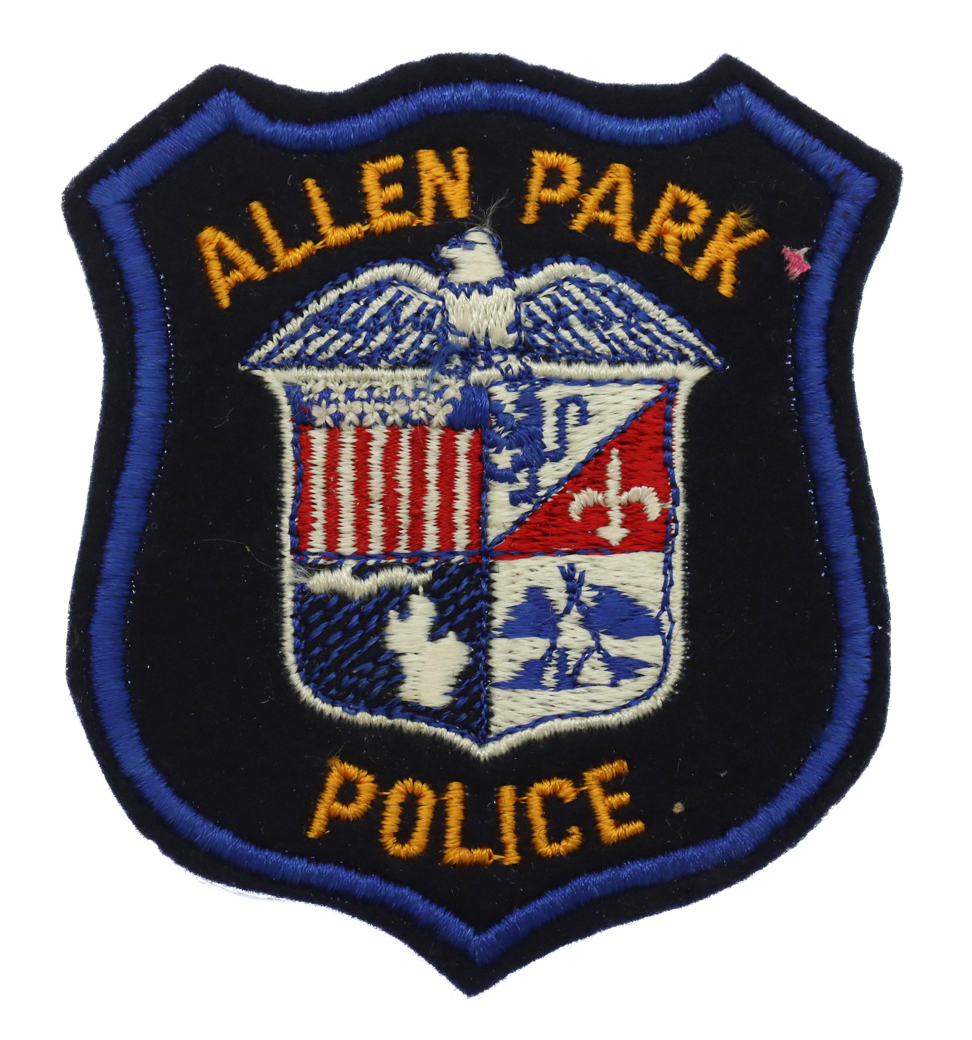 United States Allen Park Police Cloth Patch Badge