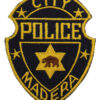 United States Madera City Police Cloth Patch Badge