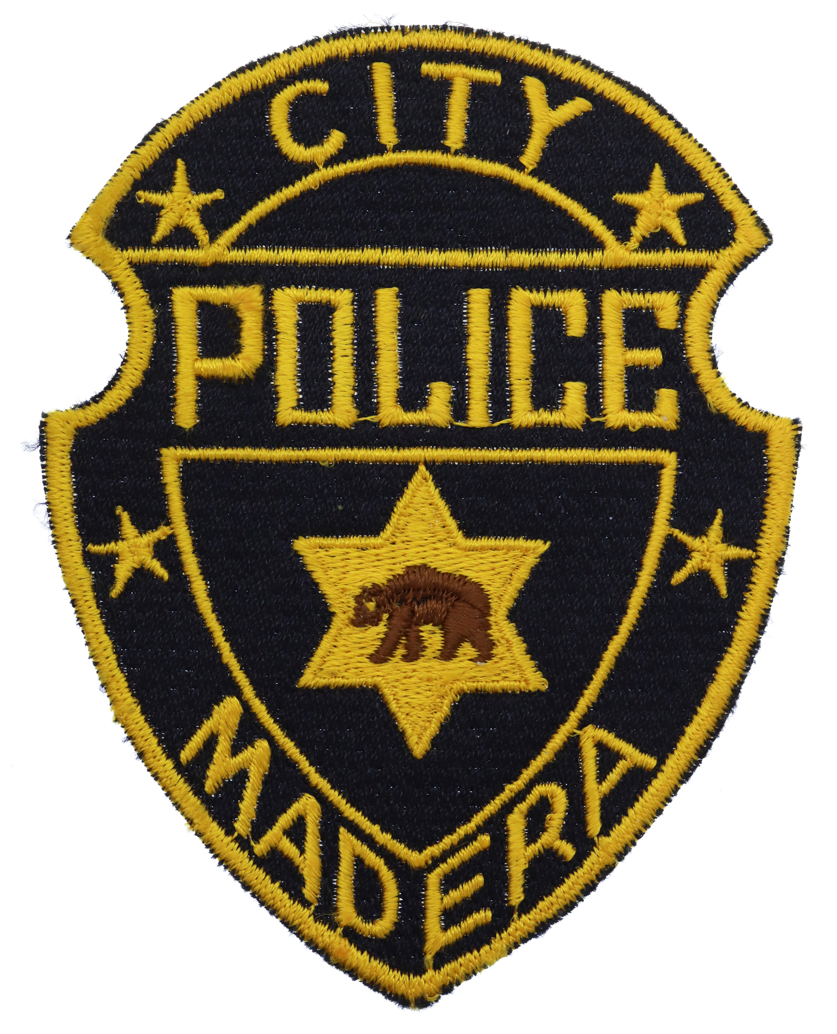 United States Madera City Police Cloth Patch Badge