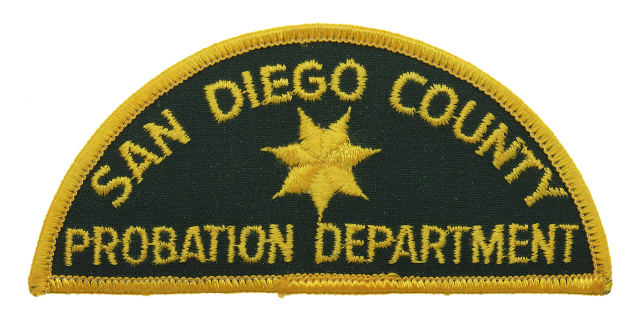 United States San Diego County Probation Department Cloth Patch Badge