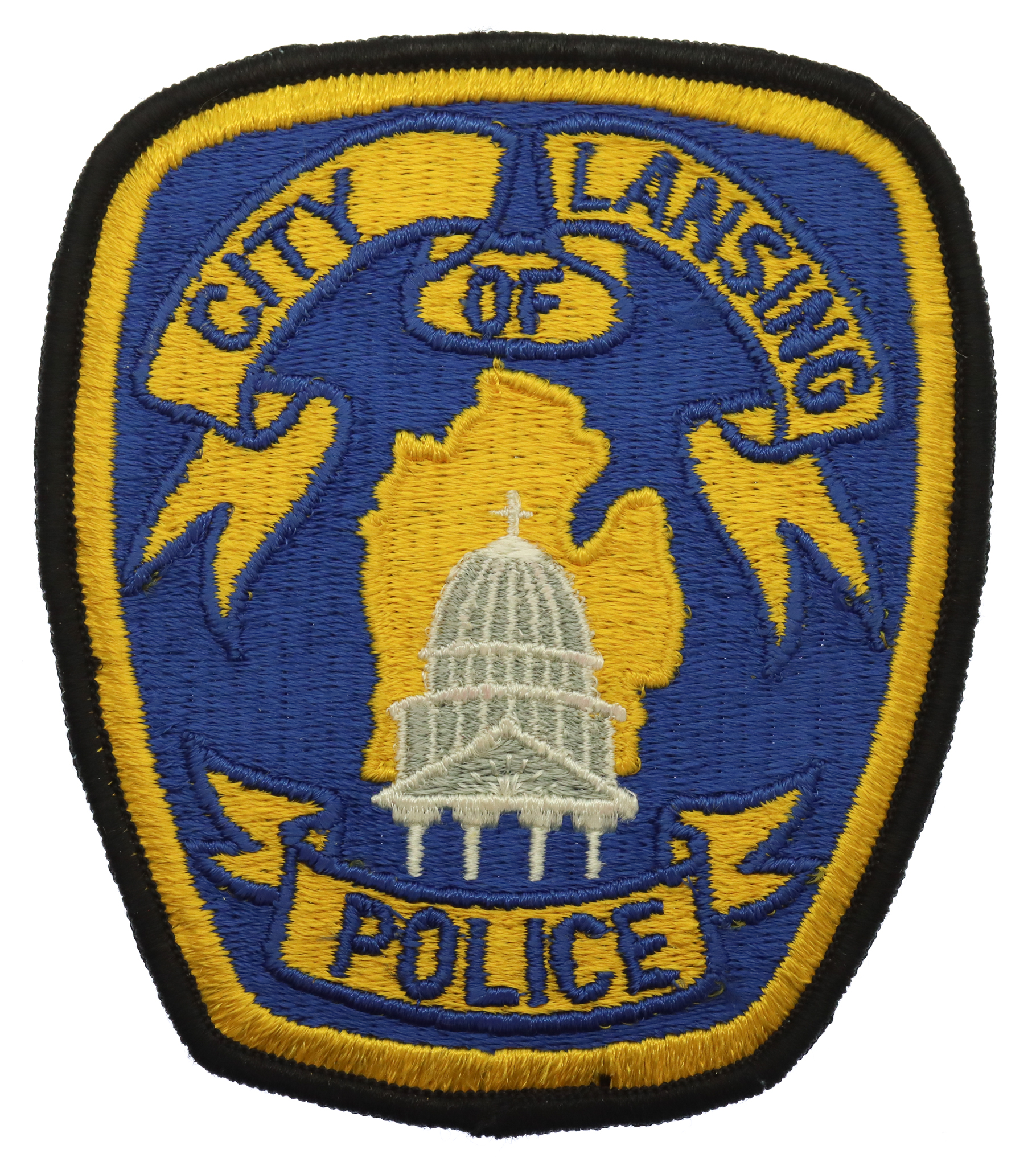 United States City of Lansing Police Cloth Patch Badge