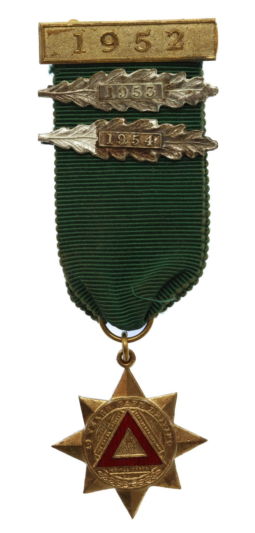 Royal Society for the Prevention of Accidents, 10 Year Safe Driving Medal 1952 with Two Bars