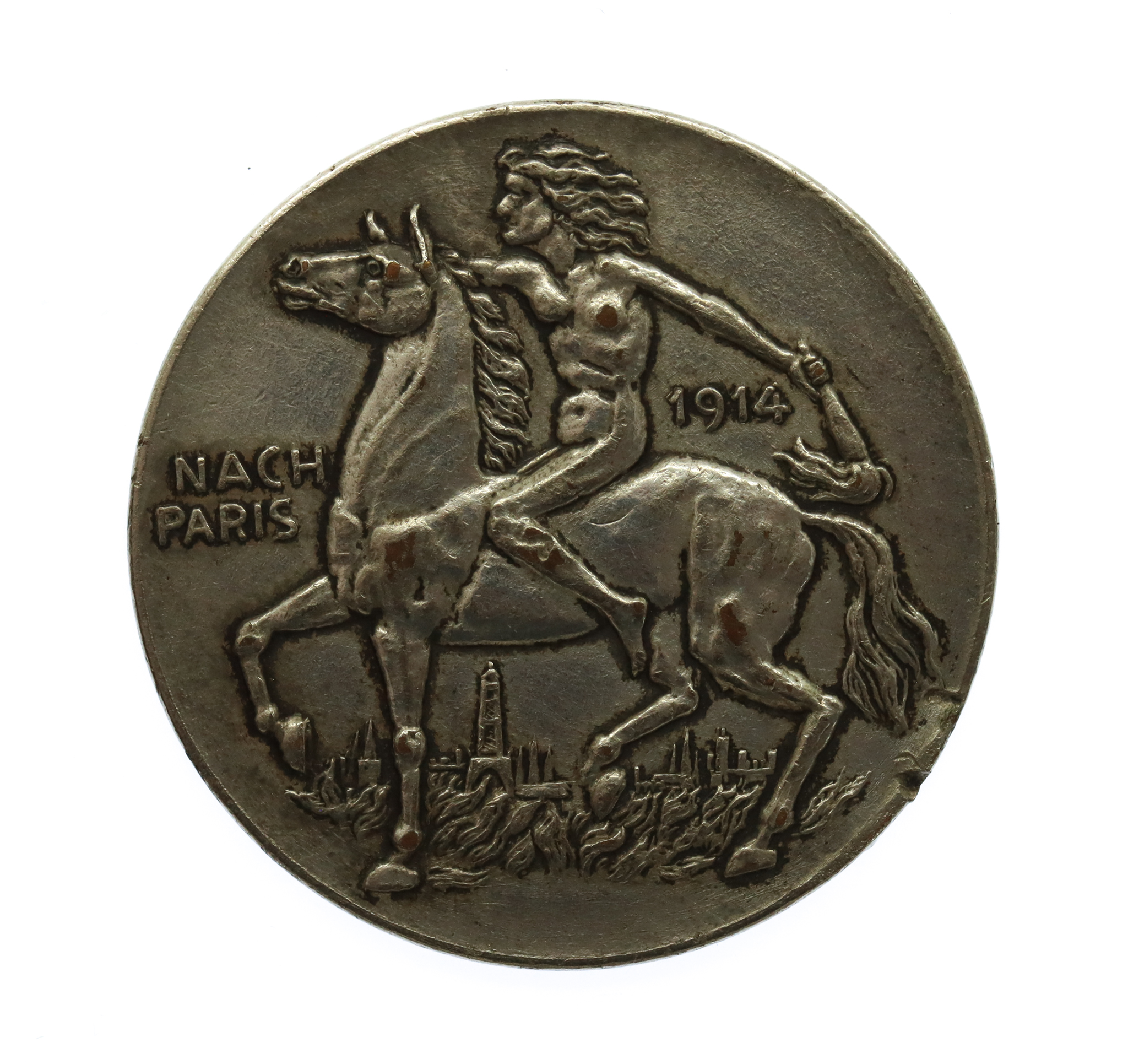 WW1 British Anti German "The Prussian is Cruel By Birth" Propaganda Medal