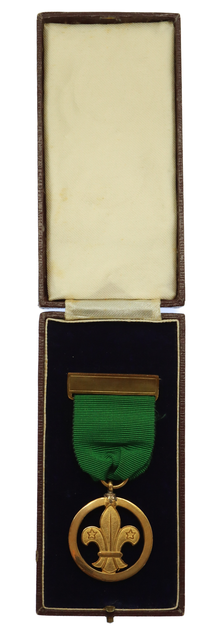 Boy Scouts Association Medal of Merit in Box - Rev. M.N. Lake 27/4/38