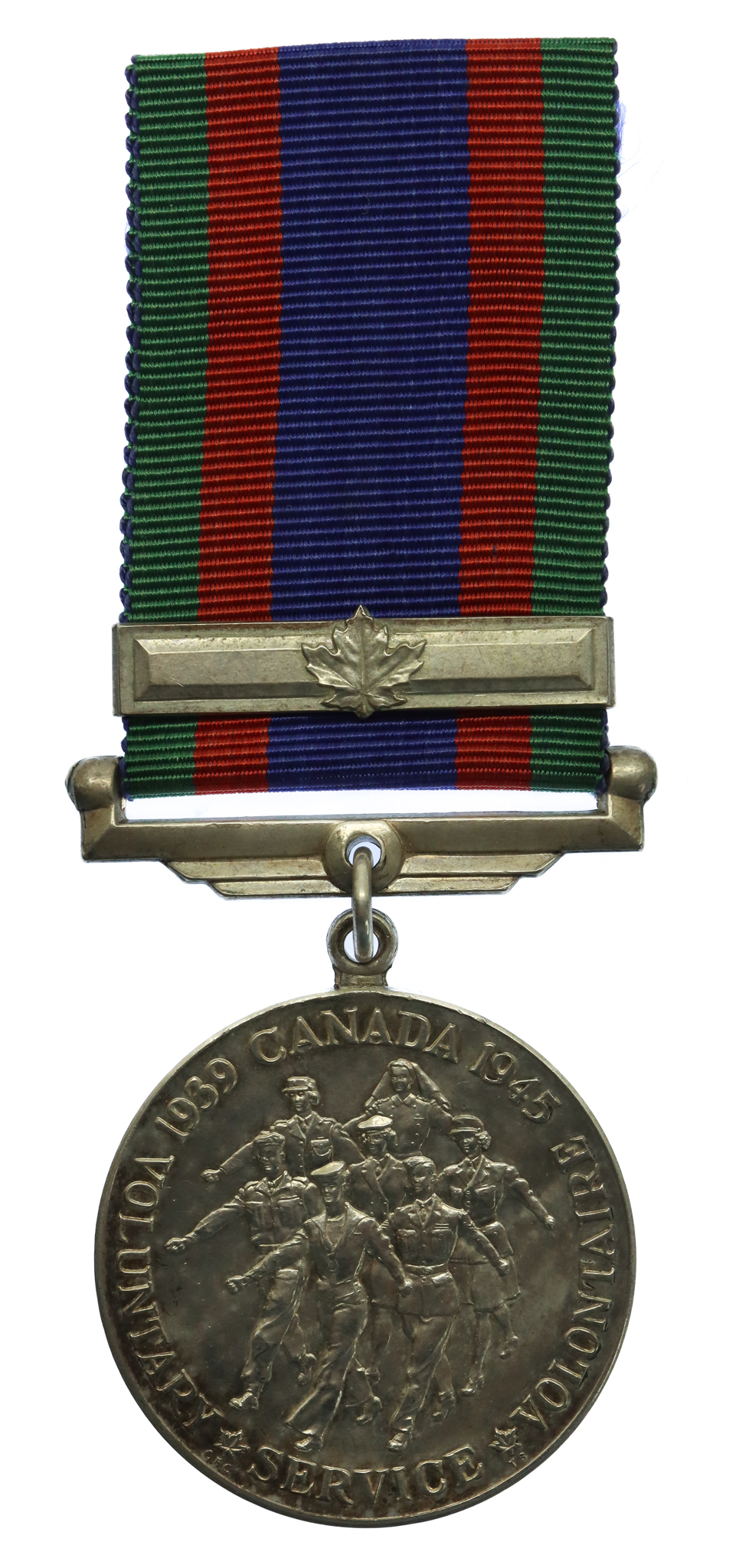 WW2 Canadian Volunteer Service Medal with Overseas Service Bar