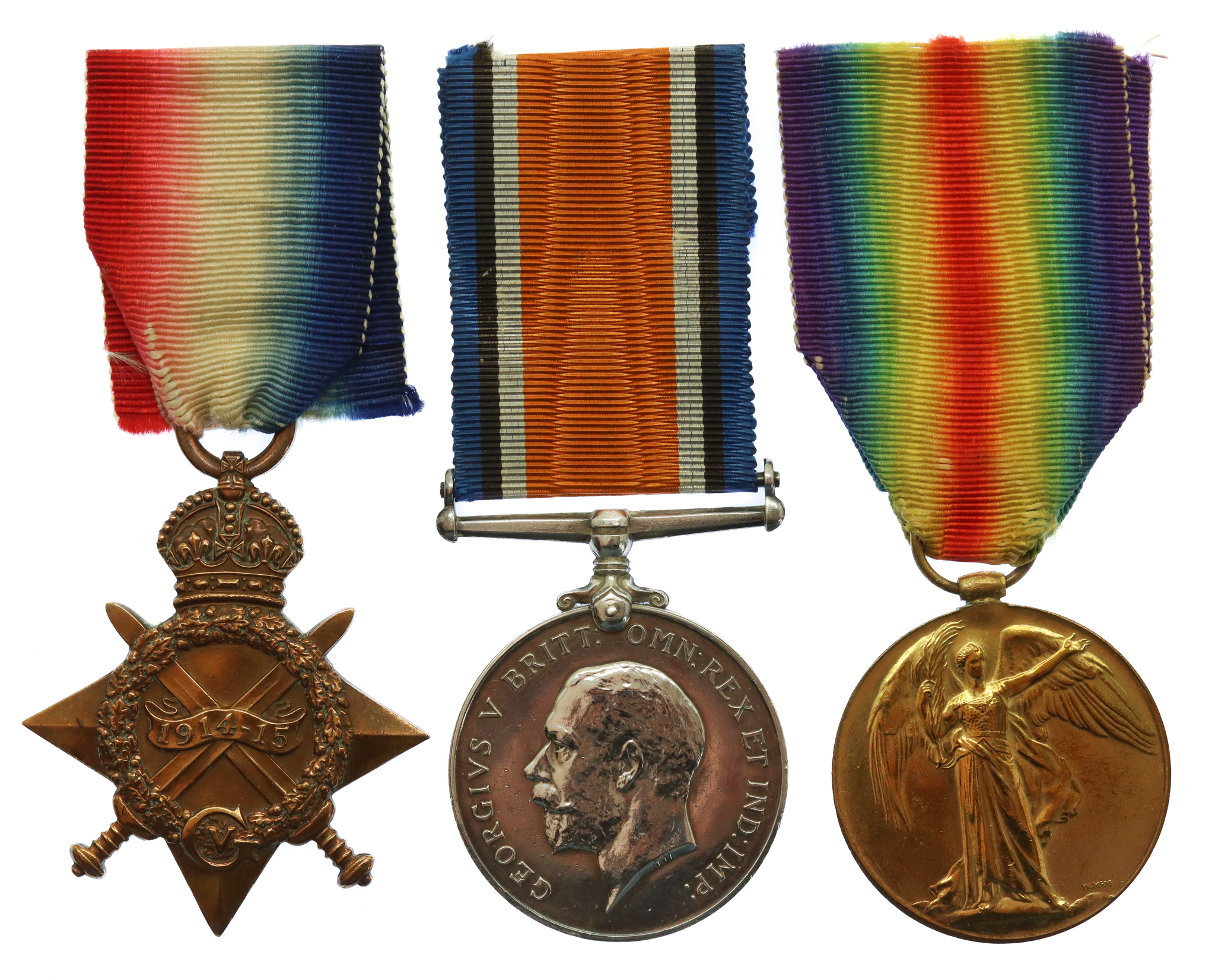 WW1 1914-15 Star Medal Trio - Able Seaman P. Teece, Royal Naval Volunteer Reserve