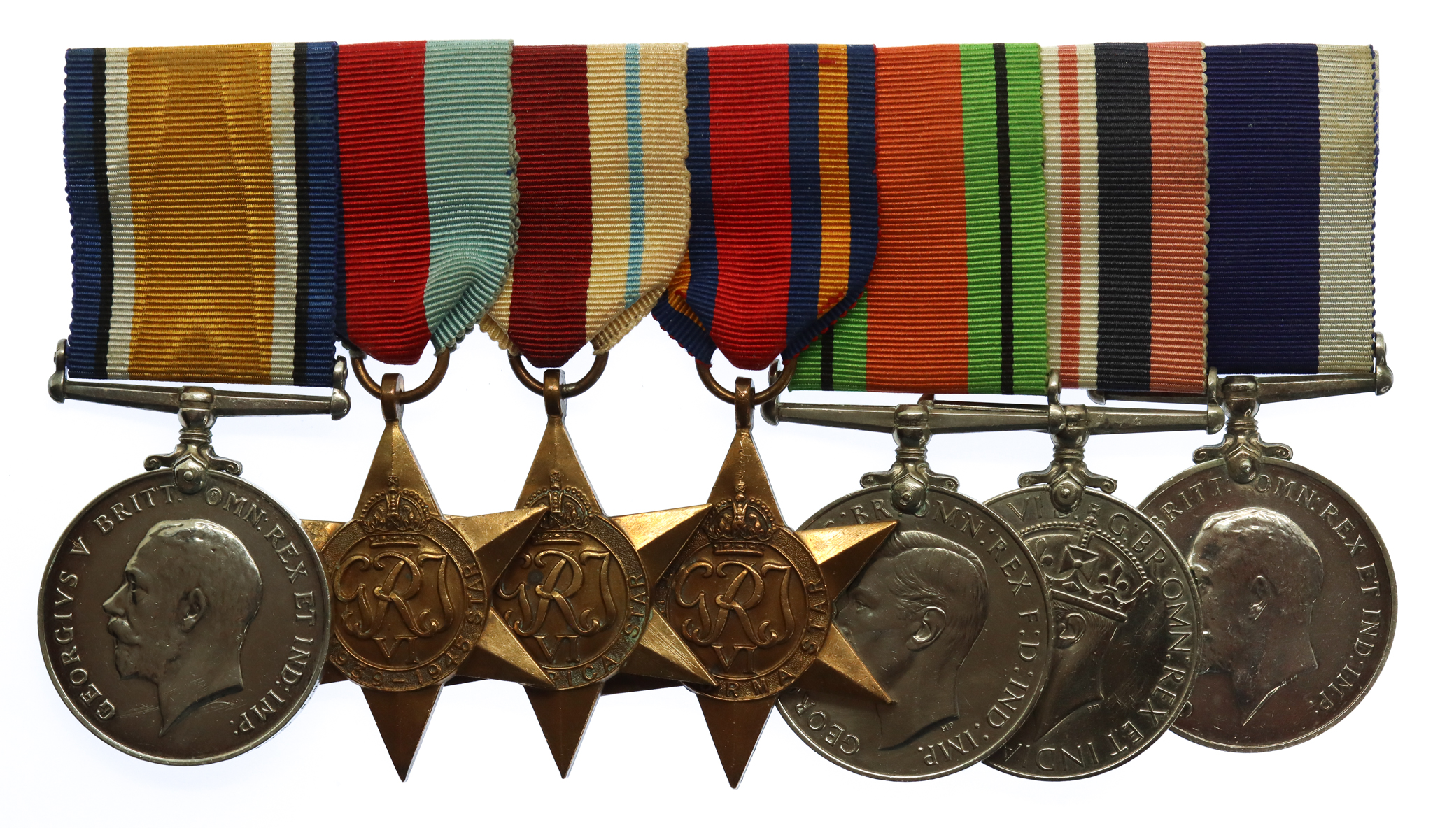 WW1 and WW2 Royal Navy Long Service & Good Conduct Medal Group of Seven - Temp. Warrant Shipwright W.C. Burtonshaw, Royal Navy (Former Shipwright Apprentice)