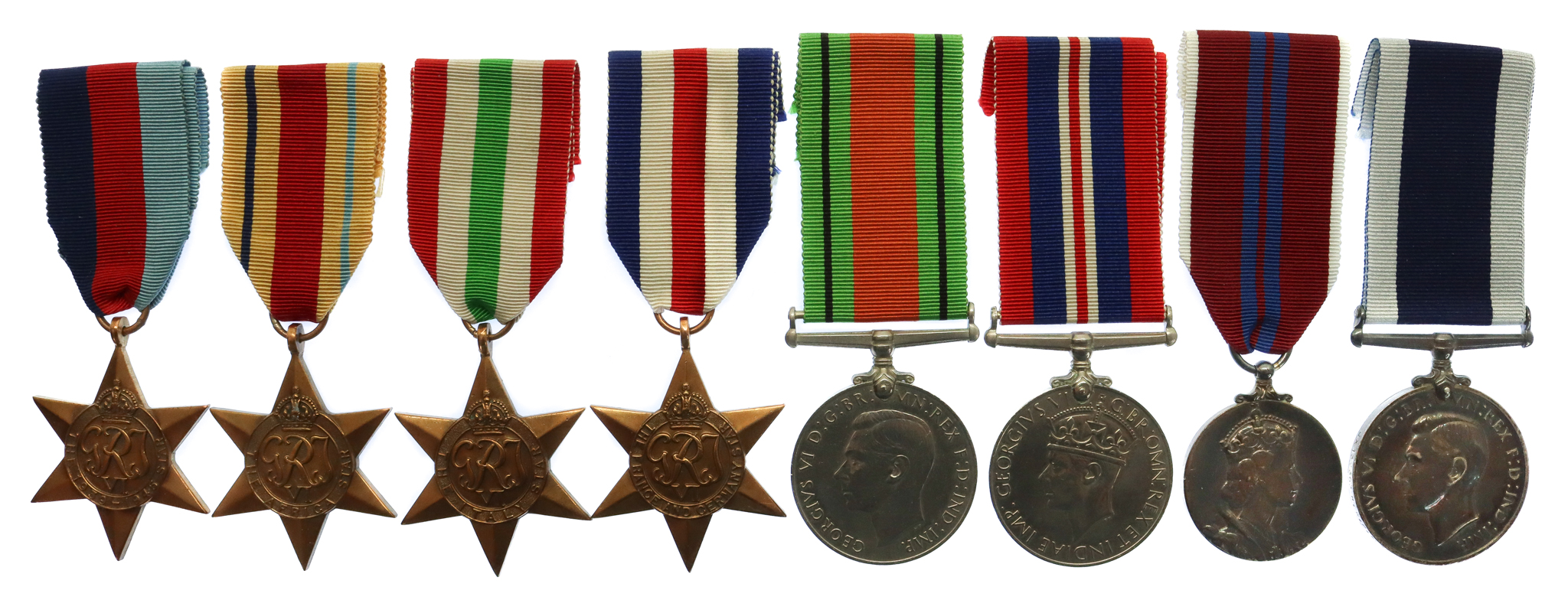 WW2 and Royal Navy Long Service & Good Conduct Medal Group of Eight - C.P.O. Telegraphist H.W.C. Hurst, Royal Navy