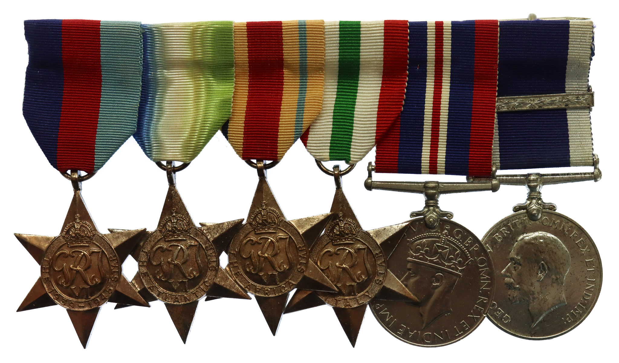 WW2 and Royal Navy Long Service & Good Conduct Medal & Bar Group of Six - Leading Seaman E.J. Barnard, Royal Navy