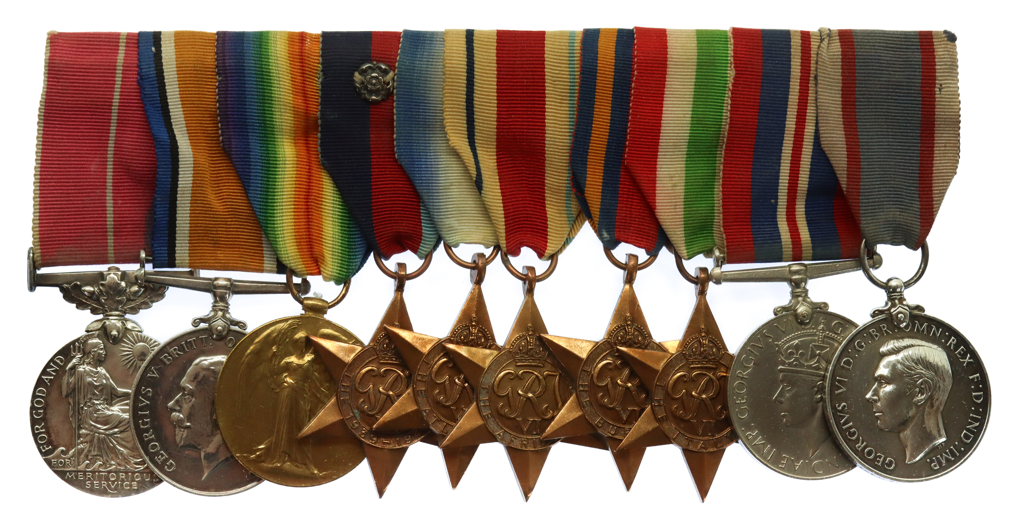 WW2 British Empire Medal (Military) and Royal Fleet Reserve Long Service & Good Conduct Medal Group of Ten - Signalman & Leading Stoker W.G. Davies, Royal Navy and Royal Fleet Reserve