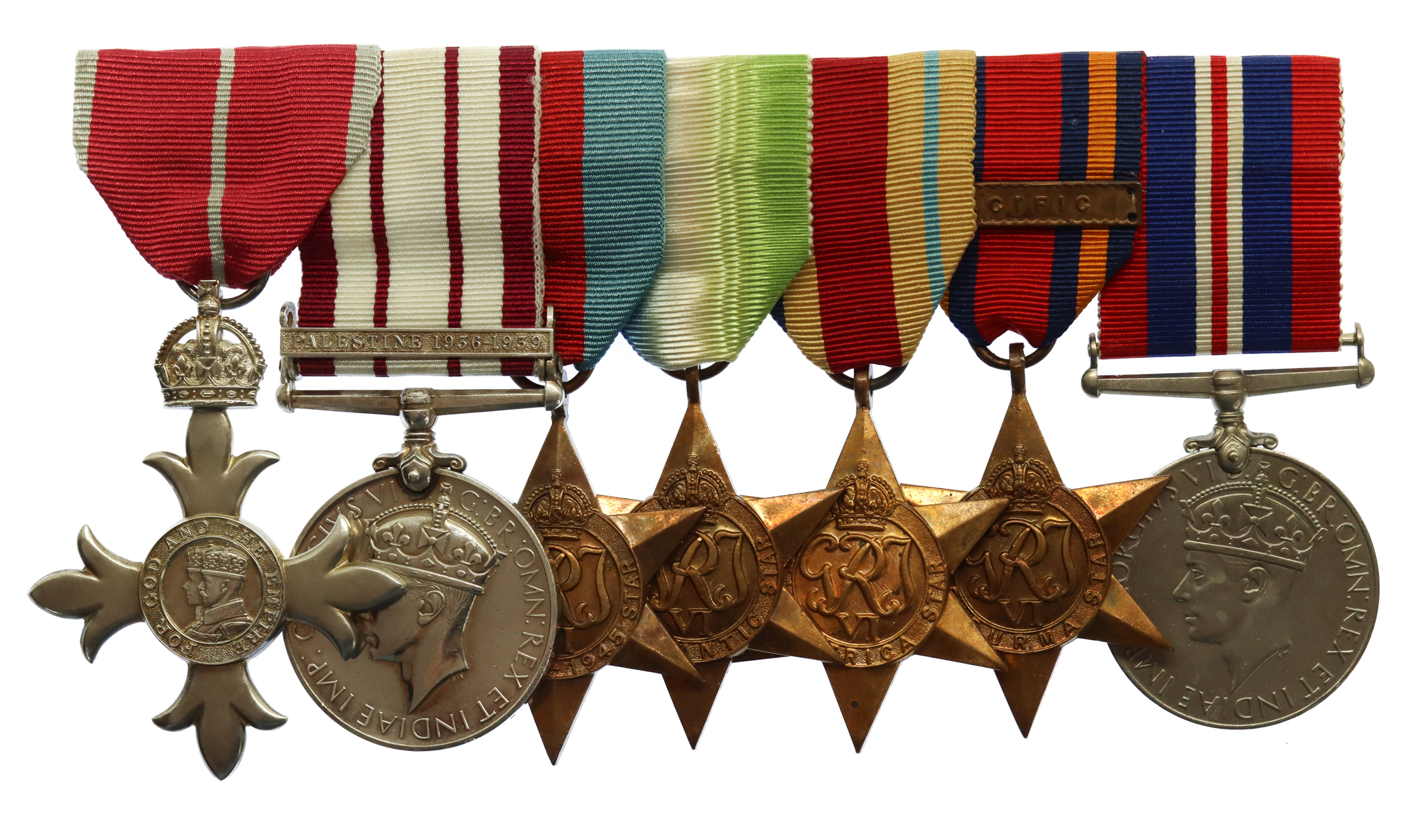 MBE (Military), Naval General Service Medal (Clasp - Palestine 1936-1939) and WW2 Medal Group of Seven - Lieutenant Commander (S) W.G. Endean, Royal Navy