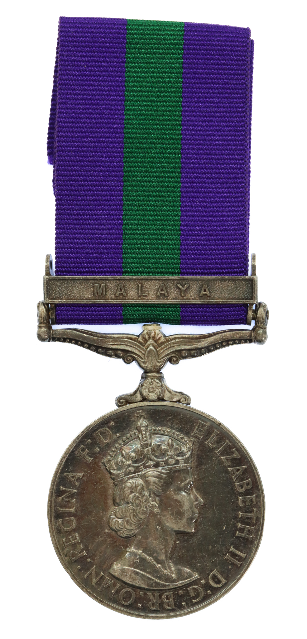 General Service Medal (Clasp - Malaya) - W.O.Cl.1. D.G. Tucker, Royal Army Service Corps