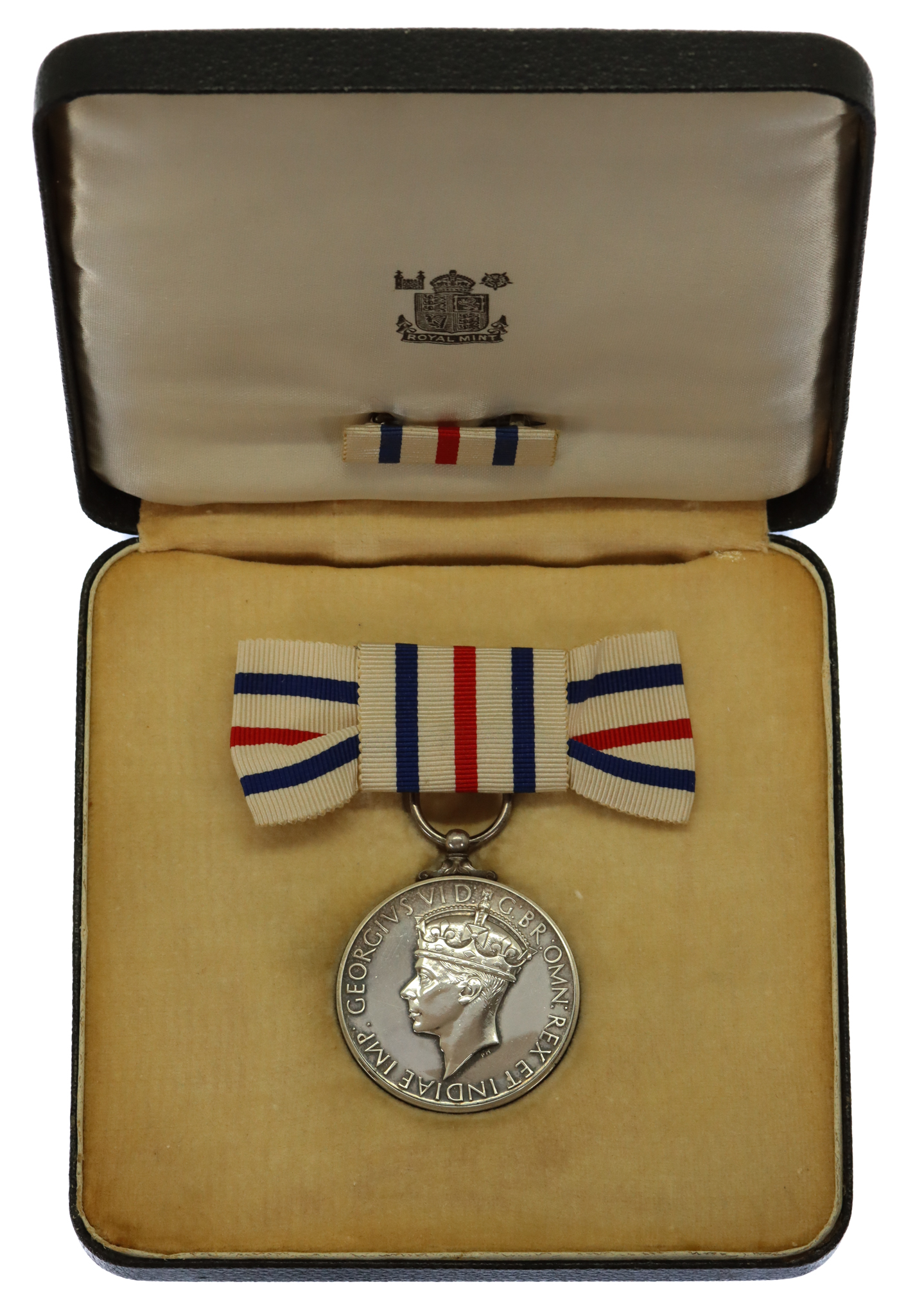 WW2 'Bundles for Britain' King’s Medal for Service in the Cause of Freedom in Box of Issue with Accompanying Documents - Mrs Alexander Law, Long Island, USA
